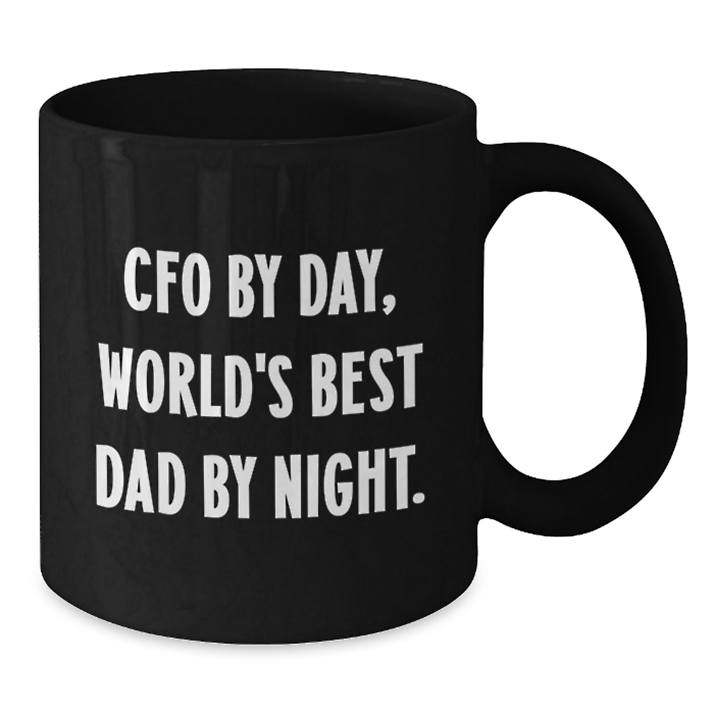 Funny CFO Gifts from Men to World's Best Dad, Black Coffee Mug for Father's Day Unique Ideas - Additional
