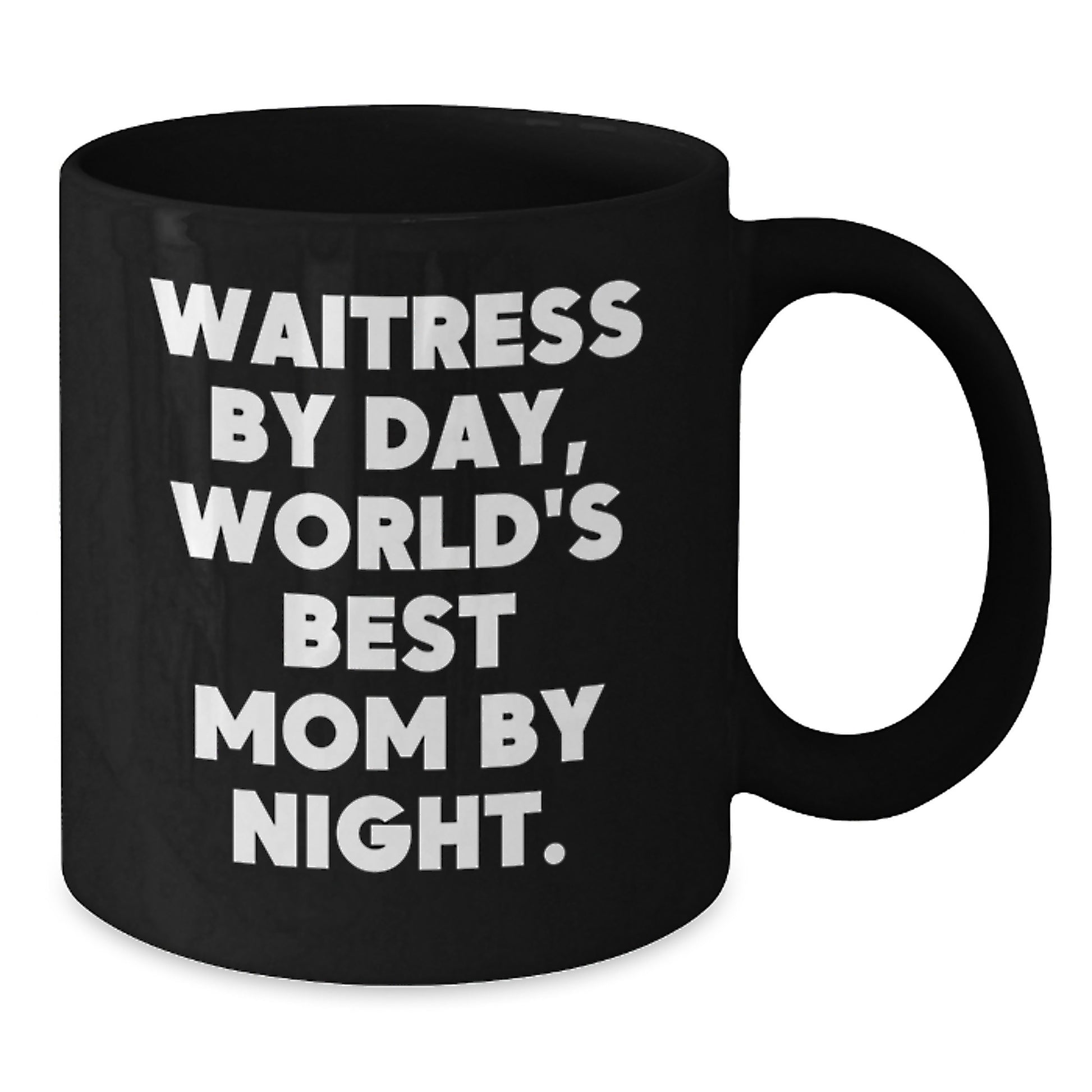 Funny Waitress Gifts, World's Best Mom Coffee Mug, Birthday Unique Gifts from Friends, Waitress Appreciation Mug - Additional