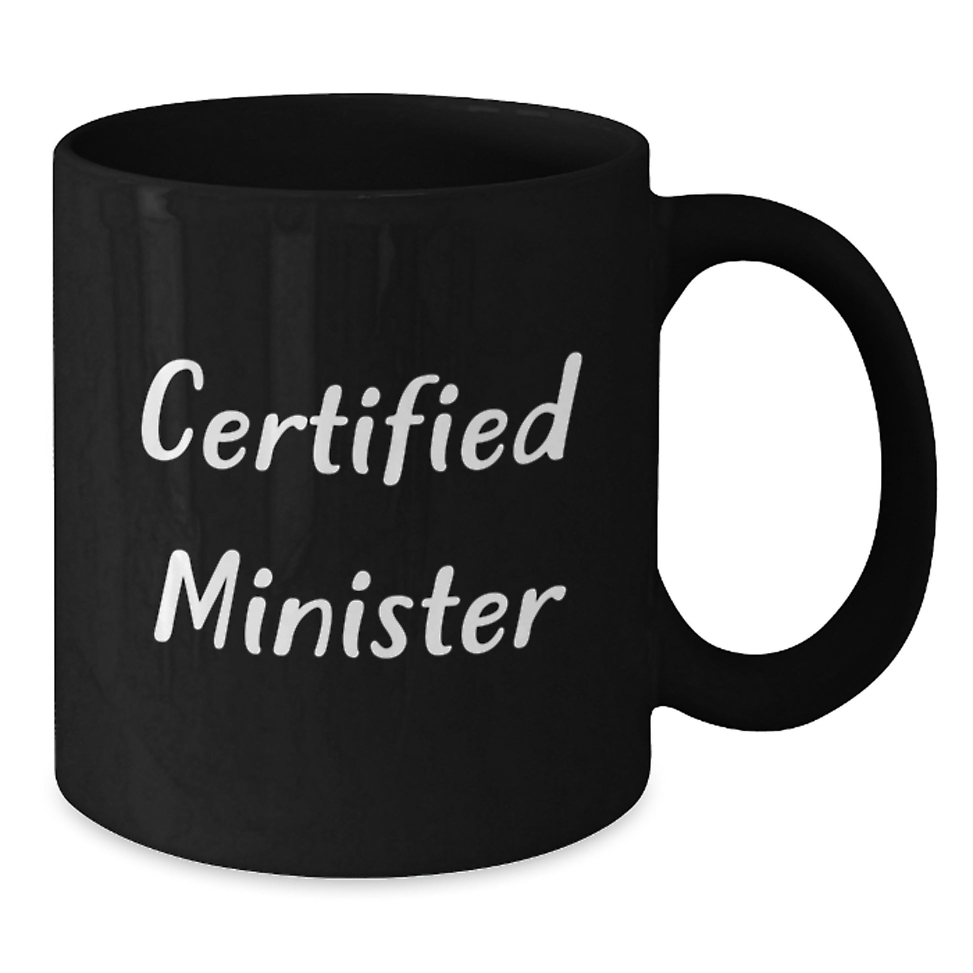 Funny Quotes for Ministers, Unique Gifts for Minister Friends, Black Coffee Mug, Birthday Unique Gifts from Family - Additional