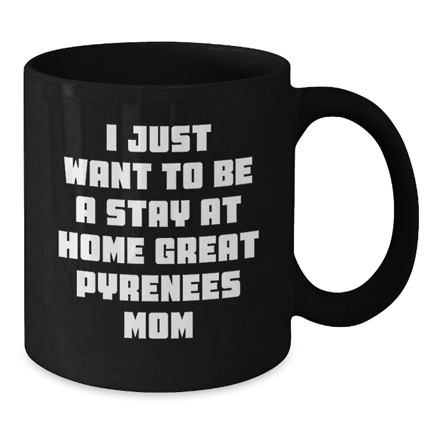 Funny Great Pyrenees Dog Mom Gifts, Great Pyrenees Dog Lover Black Coffee Mug, Gift from Friends or Family, Perfect for Great Pyrenees Dog Owners Birthday Unique Gifts - Additional