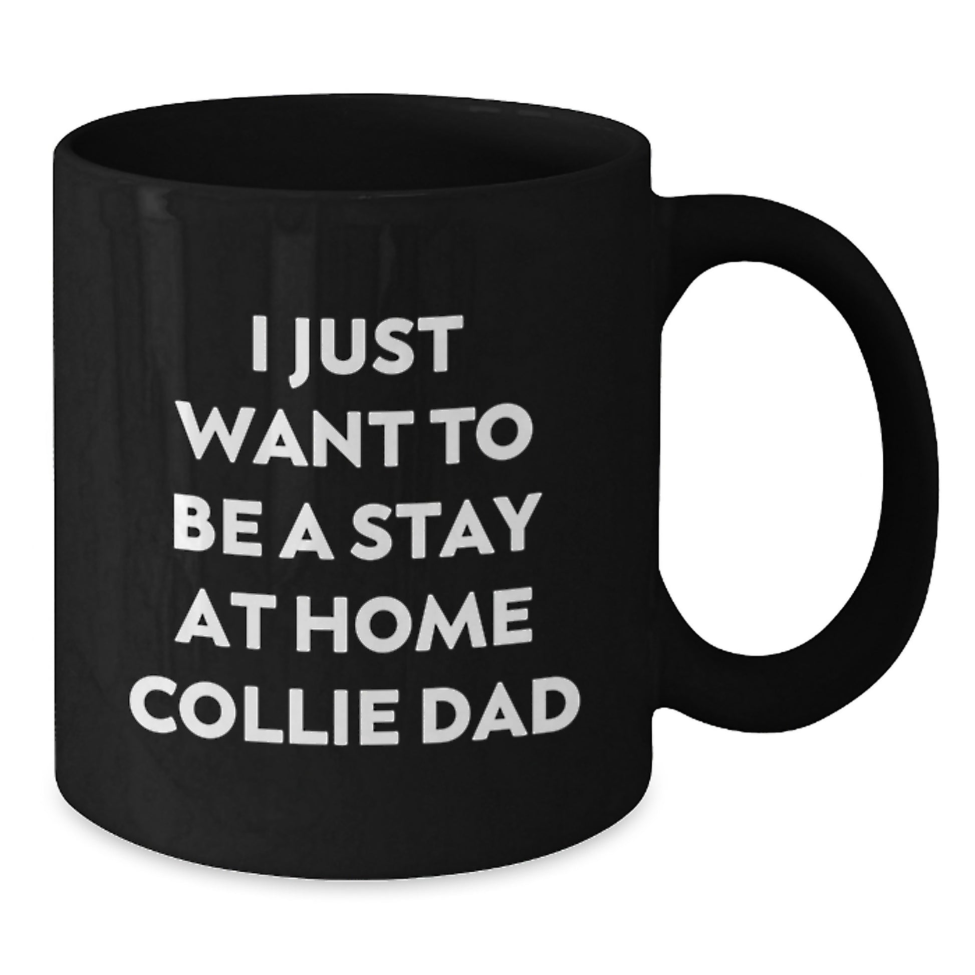 Cute Collie Dog Black Coffee Mug, Funny Gifts for Collie Dog Owners from Men to Women, Valentine's Unique Black Coffee Mugs - Additional