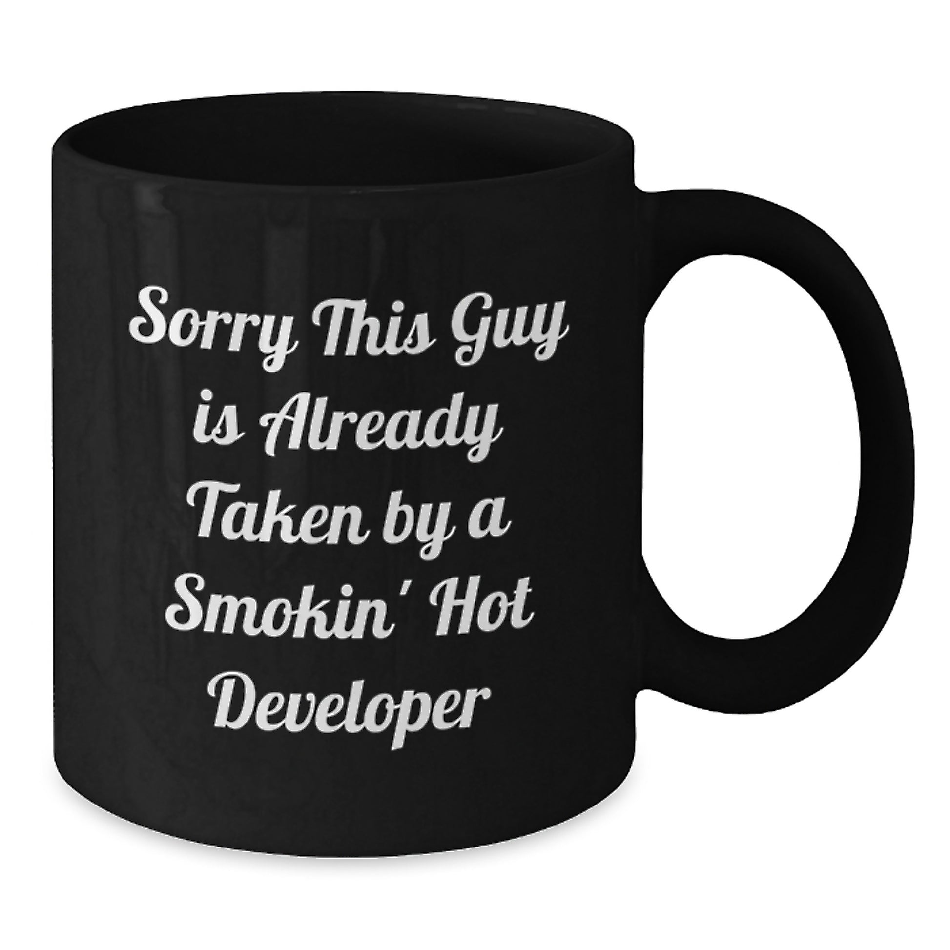 Funny Gift for Developers, Developer Mug, 'Sorry This Guy' Coffee Mug, Black Christmas Unique Gifts from Friends and Family - Additional