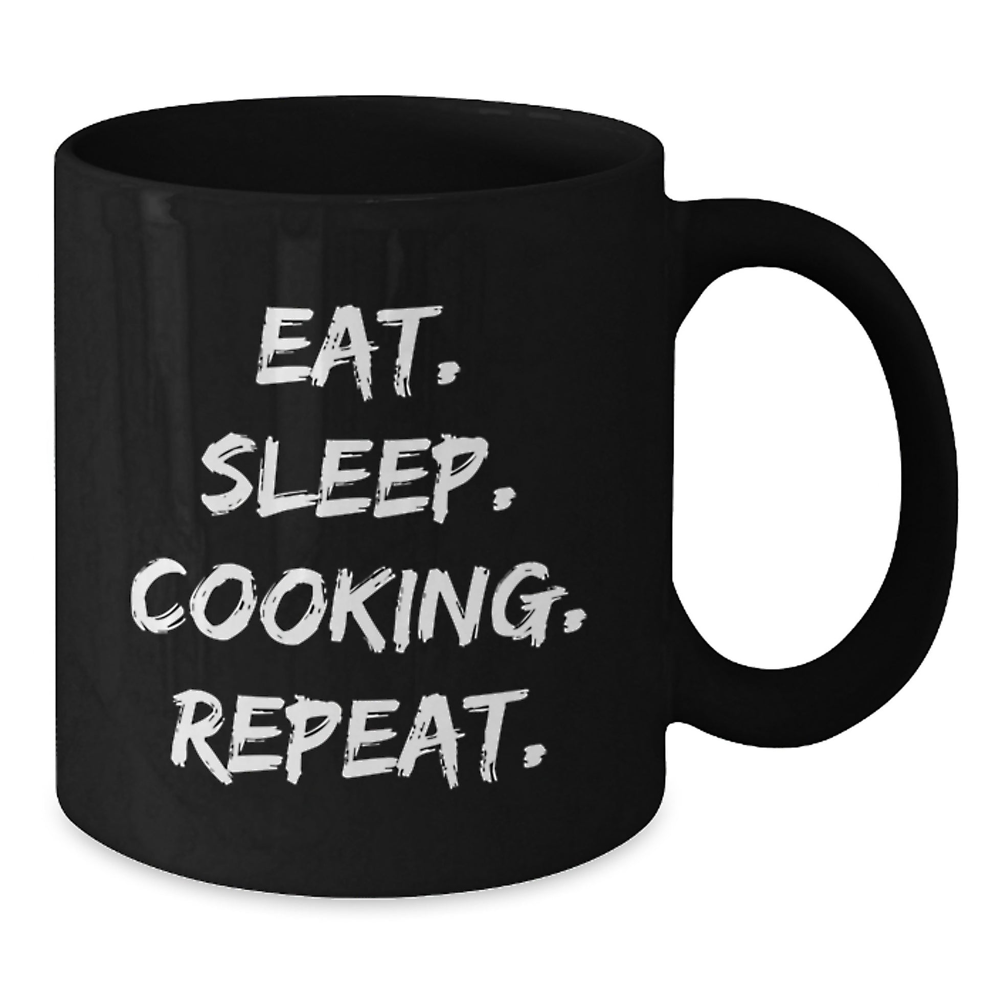 Funny Cooking Gifts for Men - Eat. Sleep. Coffee. Black Coffee Mug, Christmas Unique Gifts from Friends, Family - Additional
