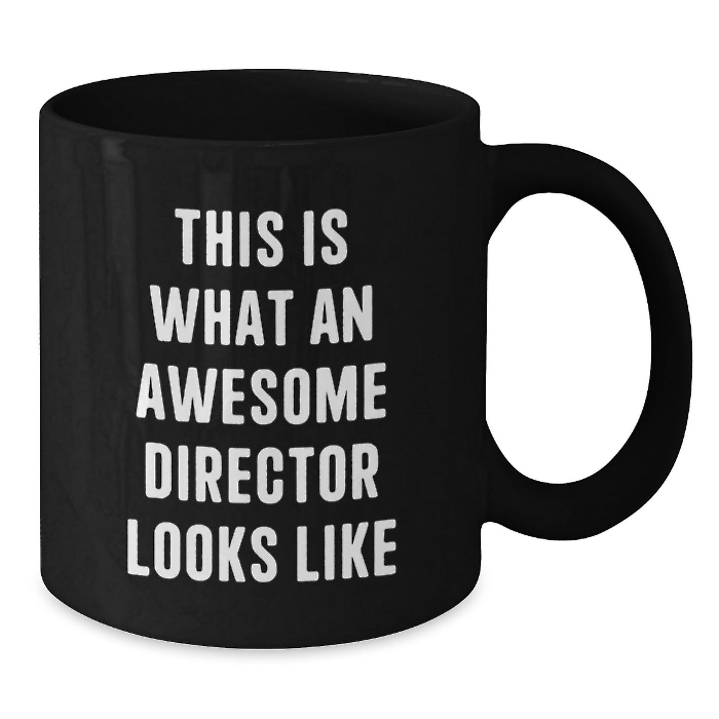 Gifts for Directors, Funny Black Coffee Mug, Birthday Unique Gifts, Gifts from Family to Friends, 'This Is What An Awesome Director Looks Like' - Additional