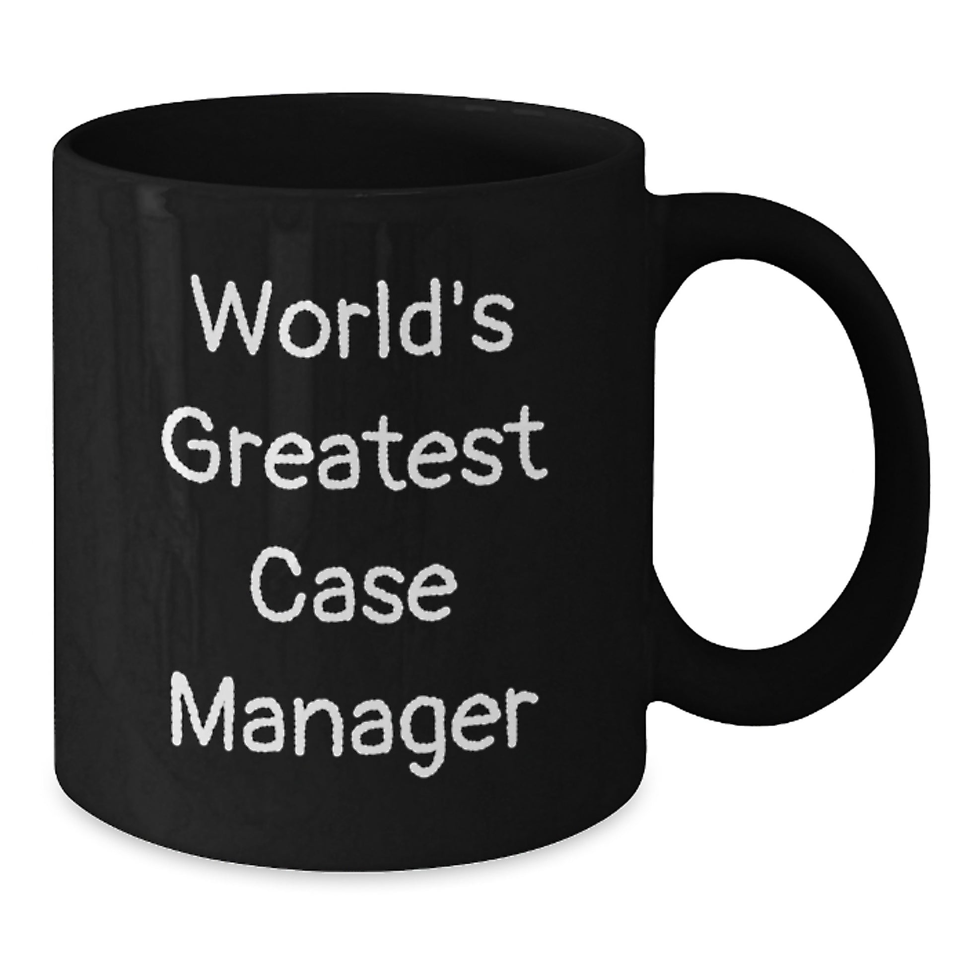 Funny Case Manager Gifts for the World's Greatest - Black Coffee Mug, Christmas Unique Presents for Friends, Coworkers, Family - Additional