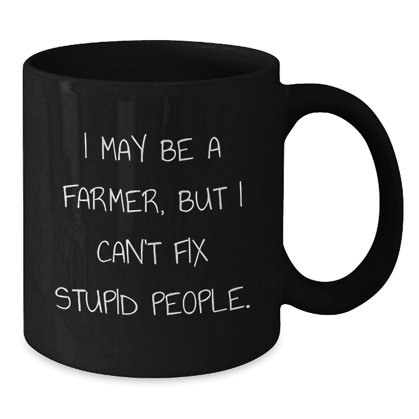 Funny Gifts for Farmer Friends - Black Coffee Mug - Gifts from Men to Farmer on Birthday - Additional