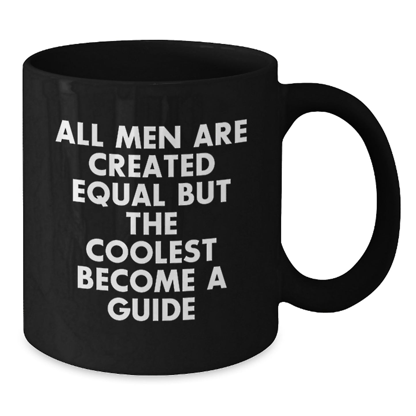 Funny Guide Gifts for Men from Friends and Family - Black Coffee Mug Guide Inspiration - Additional