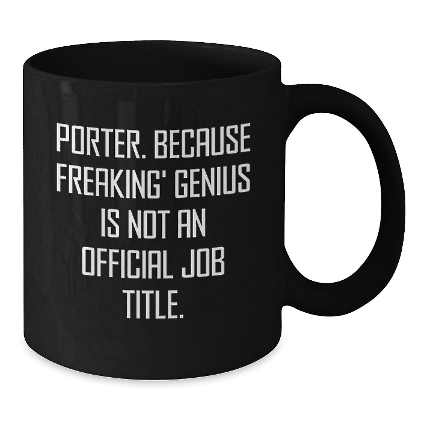 Porter Birthday Gift Black Coffee Mug for Her Present - Additional