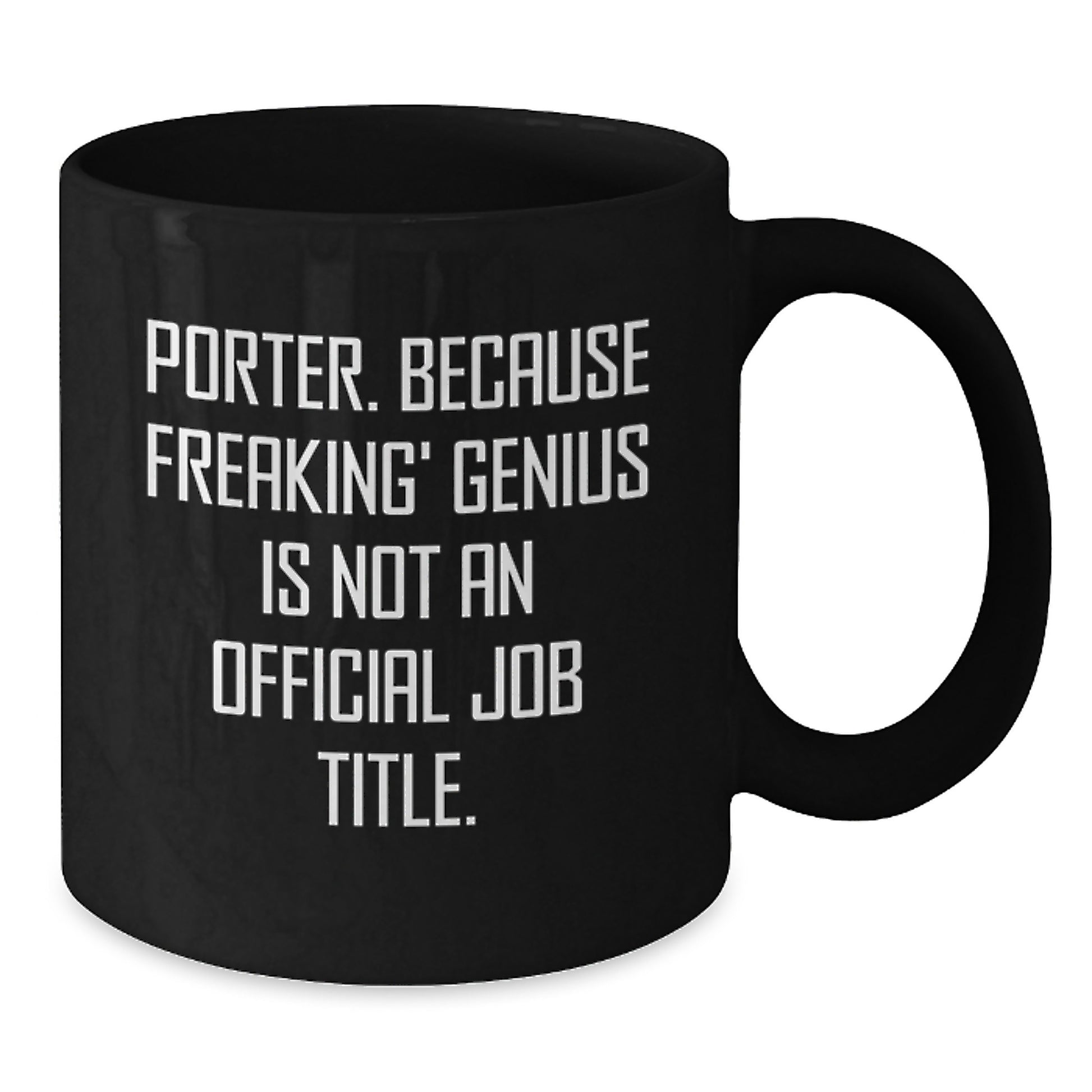 Porter Birthday Gift Black Coffee Mug for Her Present - Additional