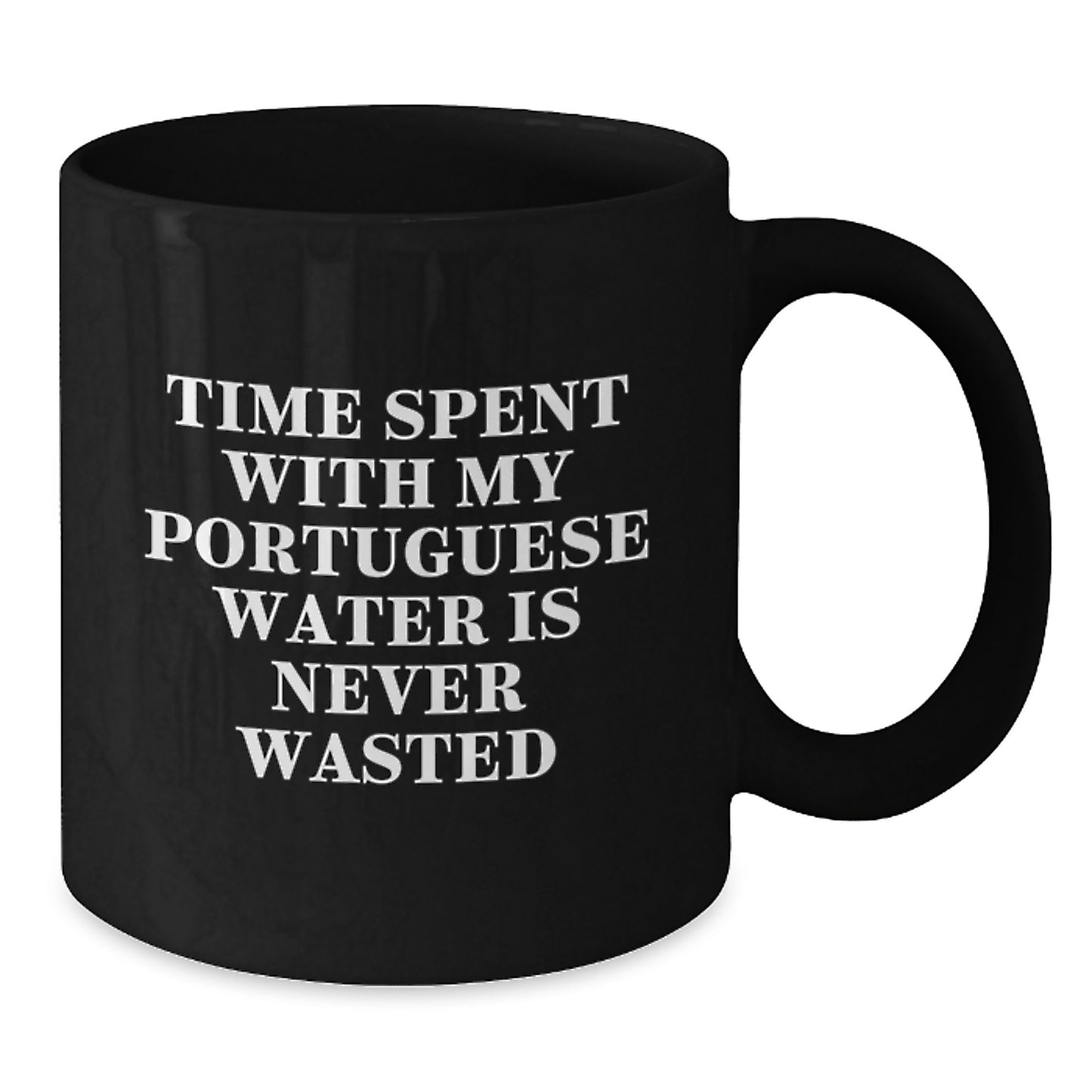 Funny Portuguese Water Dog Gifts, Unique Birthday Presents for Portuguese Water Dog Lovers, Black Coffee Mug - Additional