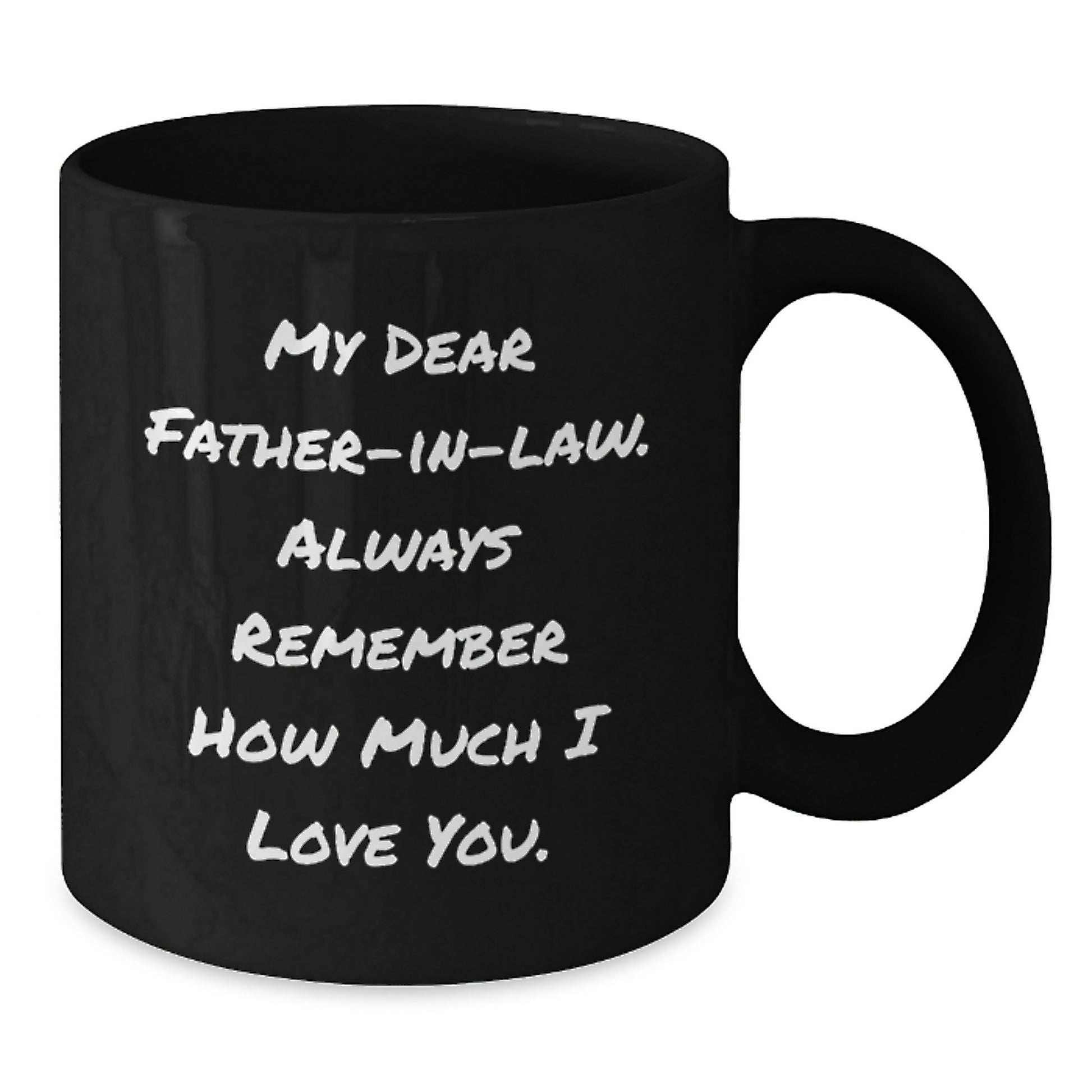 Funny Father-in-law Gifts from Men, Black Coffee Mugs with Inspirational Quote for Father's Day Unique Presents - Additional