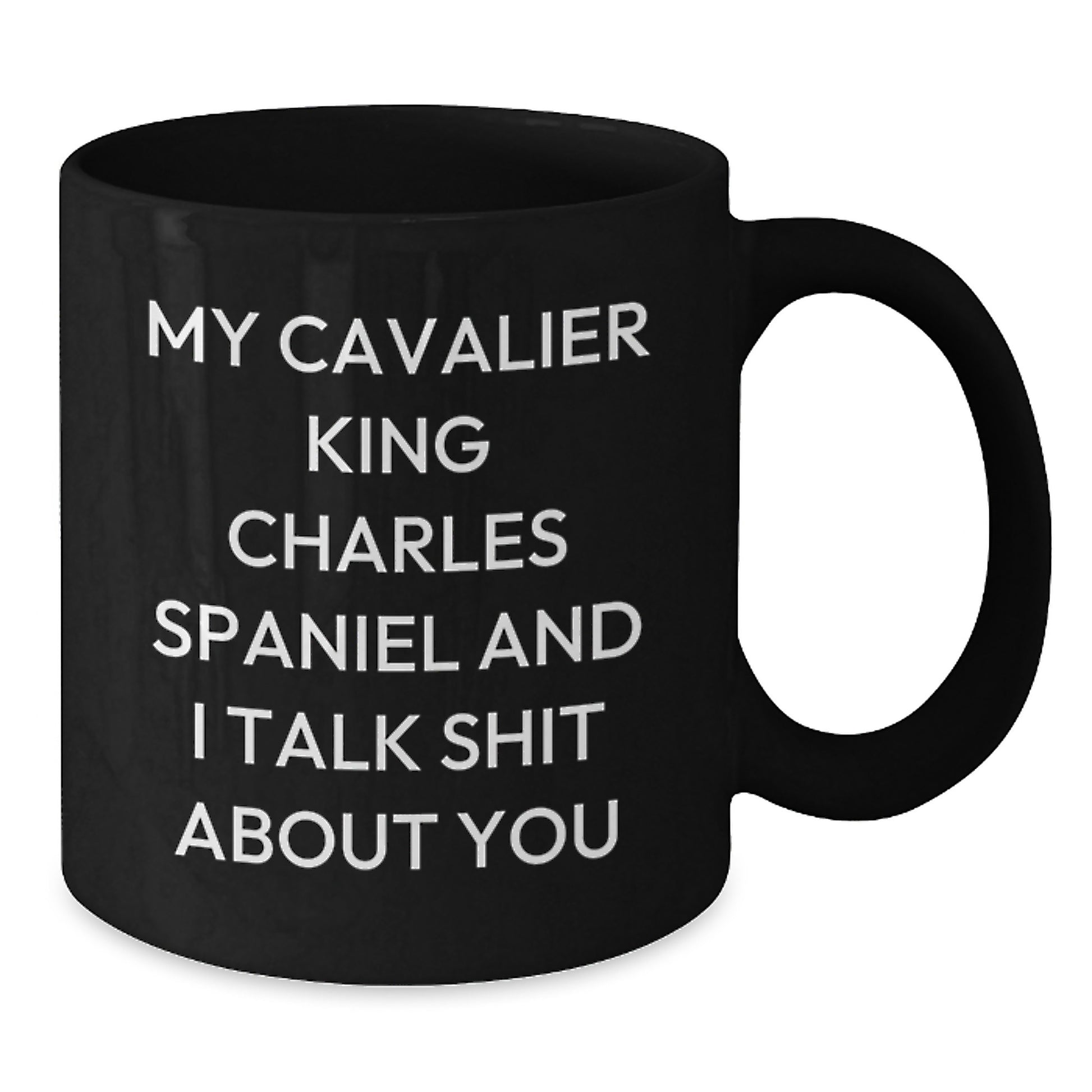 Funny Cavalier King Charles Spaniel Dog Lover Gifts from Friends for Men, Christmas Unique Mugs, Black Coffee Mug Quotes - Additional