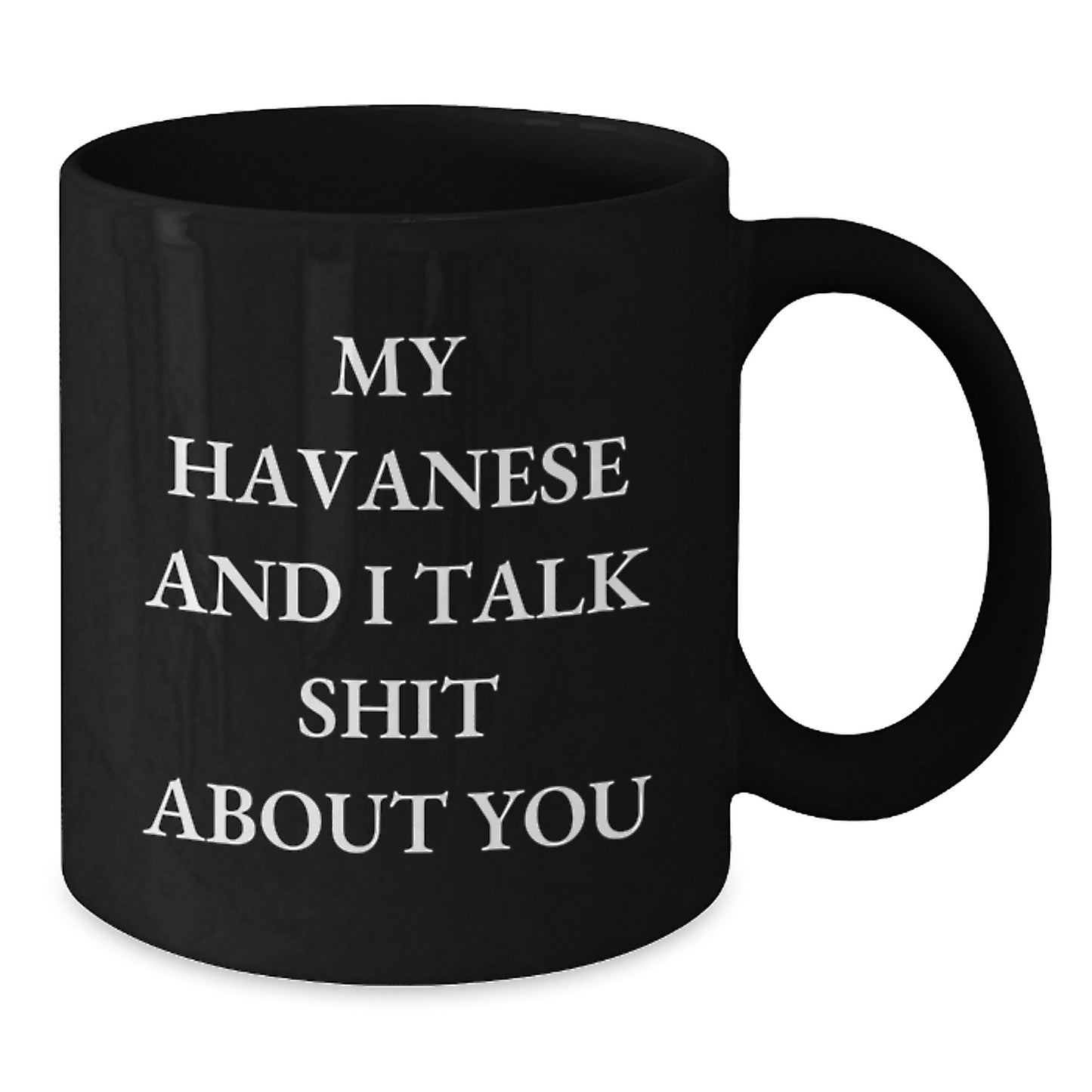 Funny Havanese Dog Black Coffee Mug Gifts from Men to Women for Dog Lovers Christmas Unique Presents - Additional
