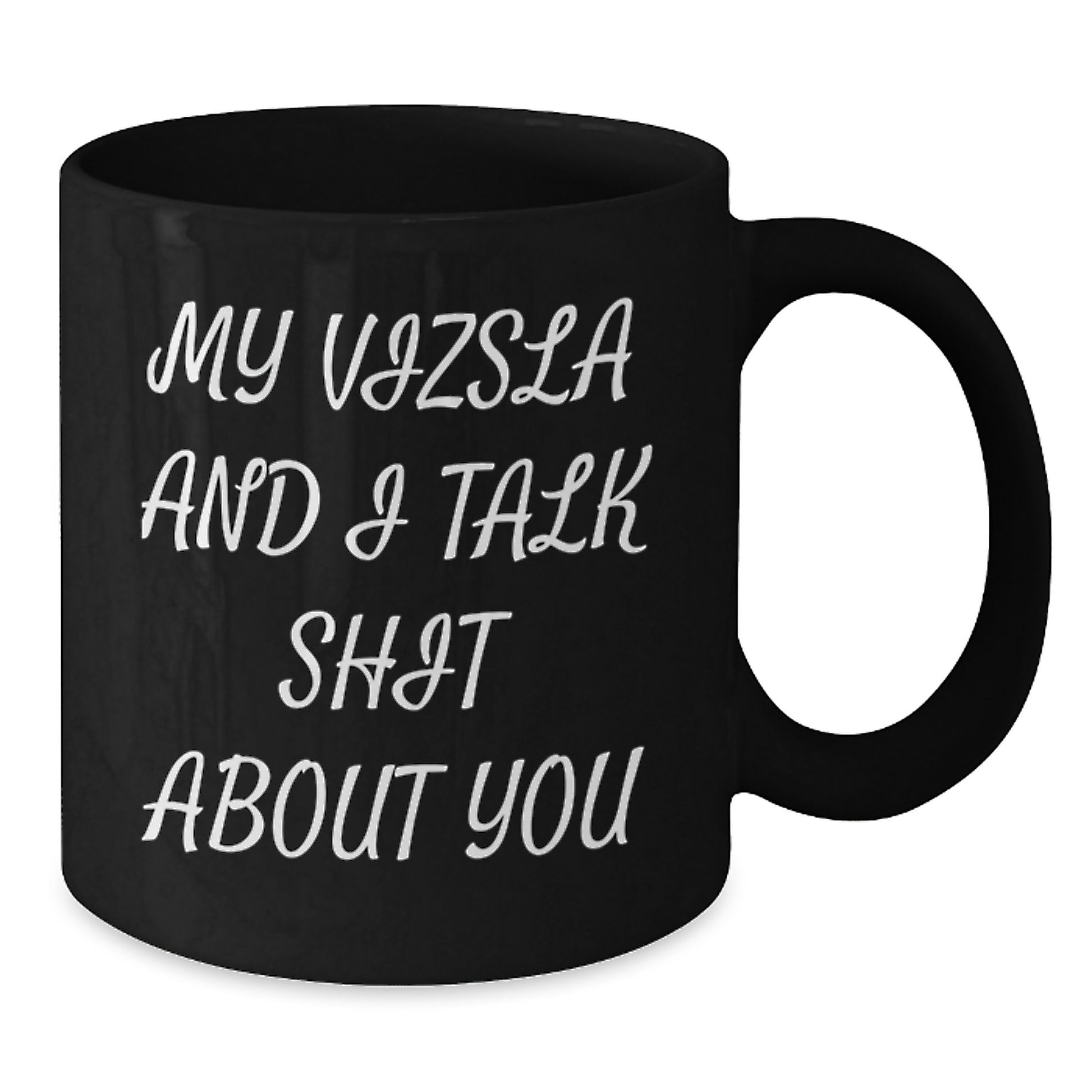 Funny Vizsla Dog Mother's Day Black Coffee Mugs Gifts from Family - Additional