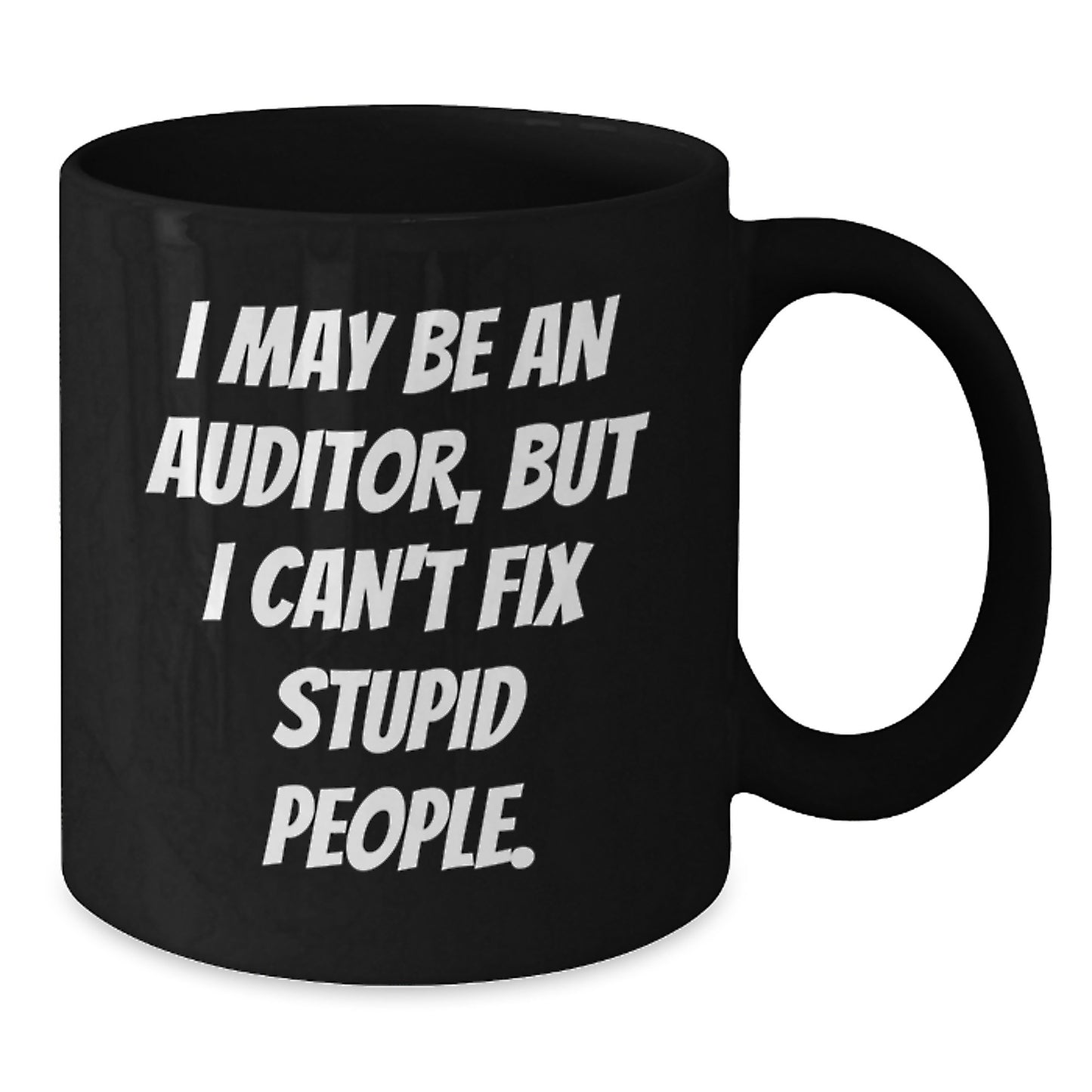 Funny Auditor Black Coffee Mugs Gifts from Friends for Auditor Men Christmas Unique Holiday - Additional