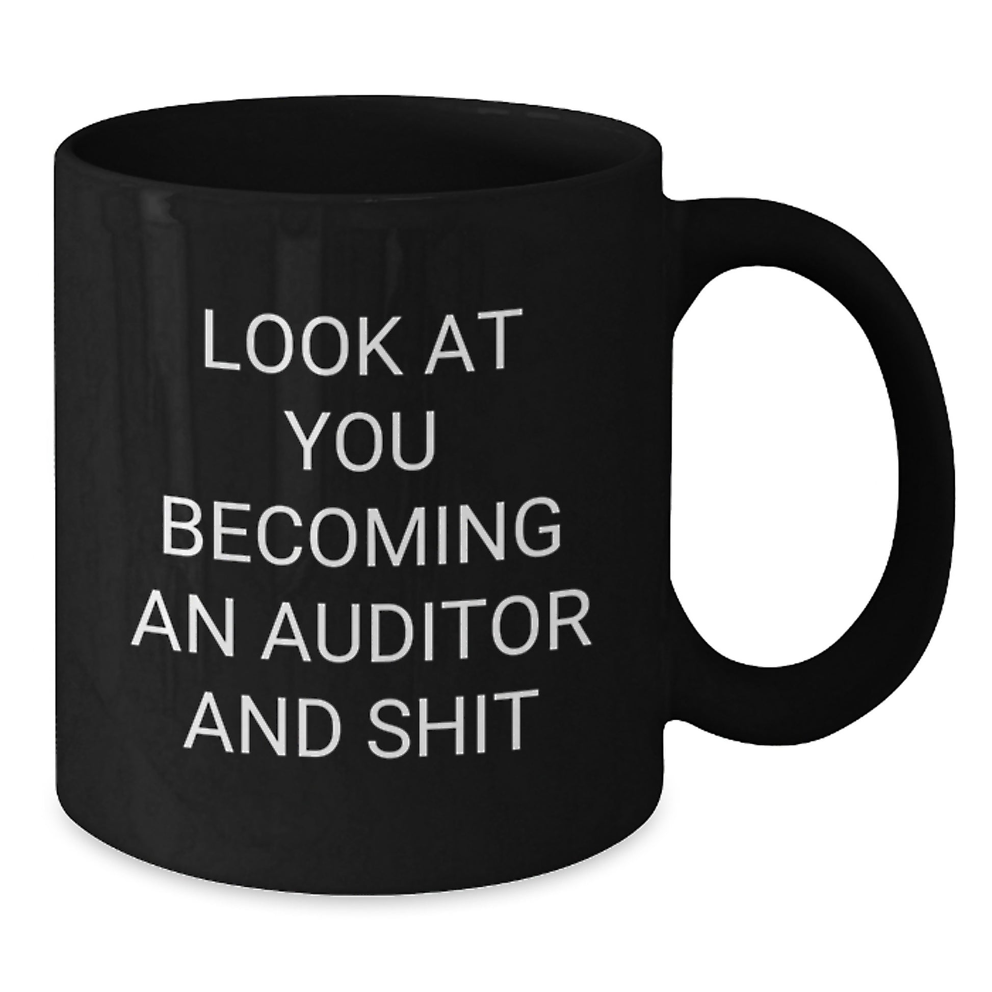 Unique Gifts for Auditor Friends and Family - Funny Black Coffee Mug, Mom's Day Unique Gifts from Men, Women, Family - Additional