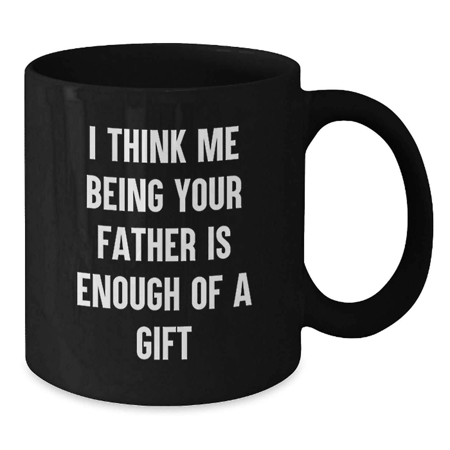 Funny Fathers Day Gift Ideas, Unique Black Coffee Mug for Dad, Gifts from Family to Father on Birthday and Father's Day - Additional