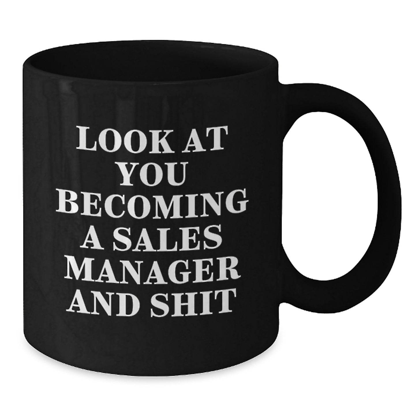 Funny Sales Manager Gifts from Friends for Men Becoming Graduation Unique Unique Black Coffee Mugs for Sales Manager and Friends - Additional