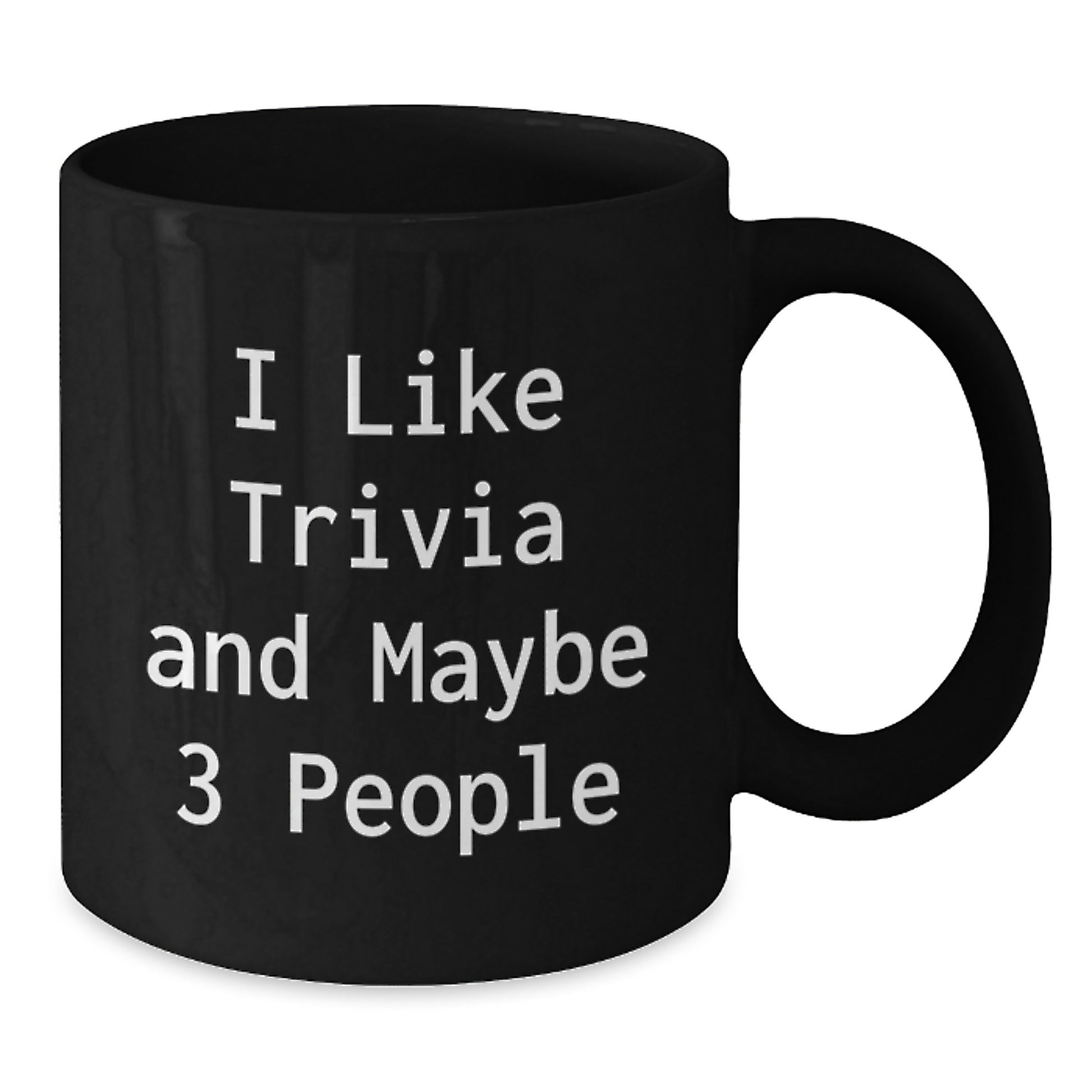 Trivia Enthusiast Gifts from Friends - Funny Black Coffee Mug for Mom, Trivia Lover's Quote, Unique Mother's Day Unique Gifts - Additional