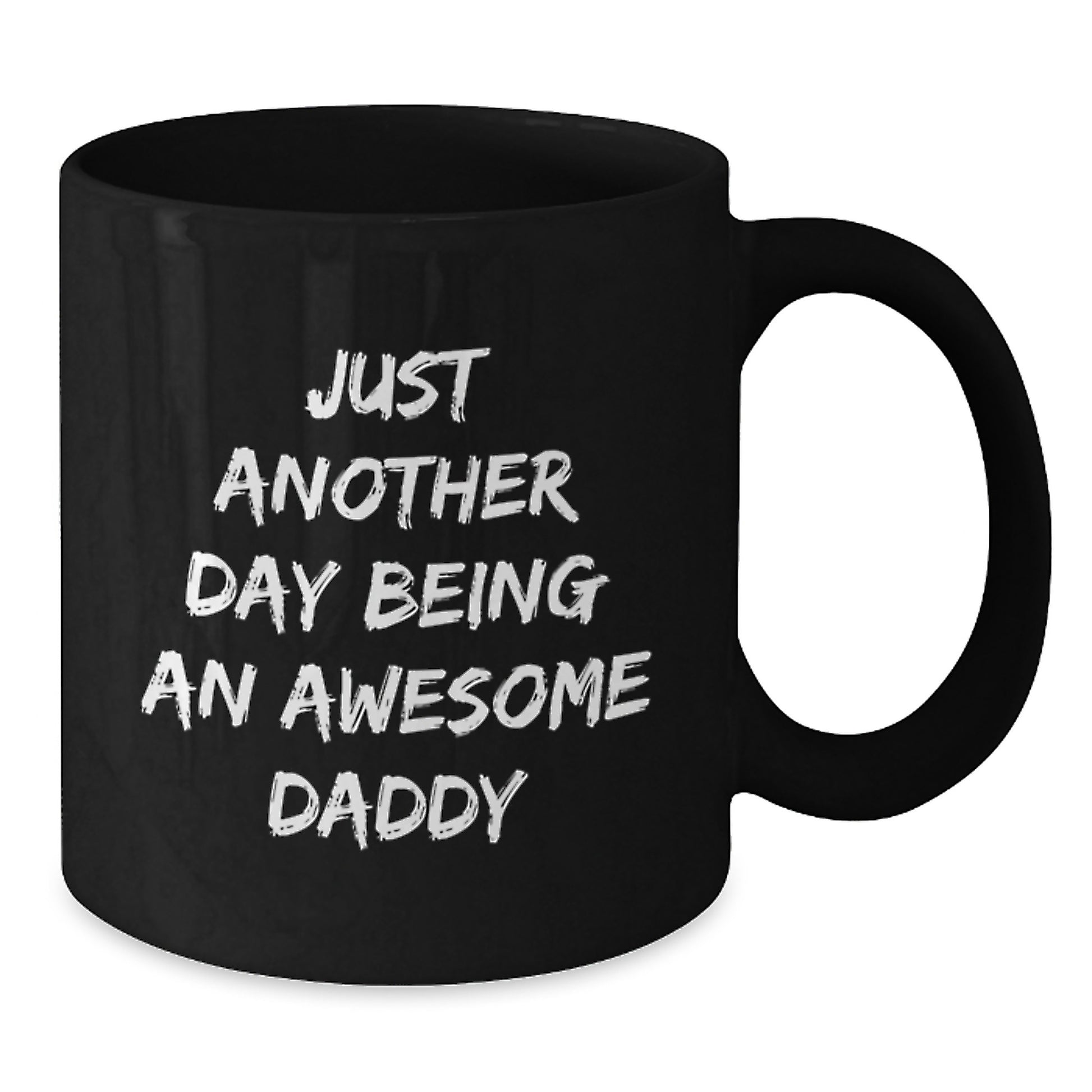 Funny Daddy Gifts from Men to Dads, Black Coffee Mug 'Just Another Day Being An Awesome Daddy, Unique Christmas Unique Gifts for Dad, Black Coffee Mug - Additional