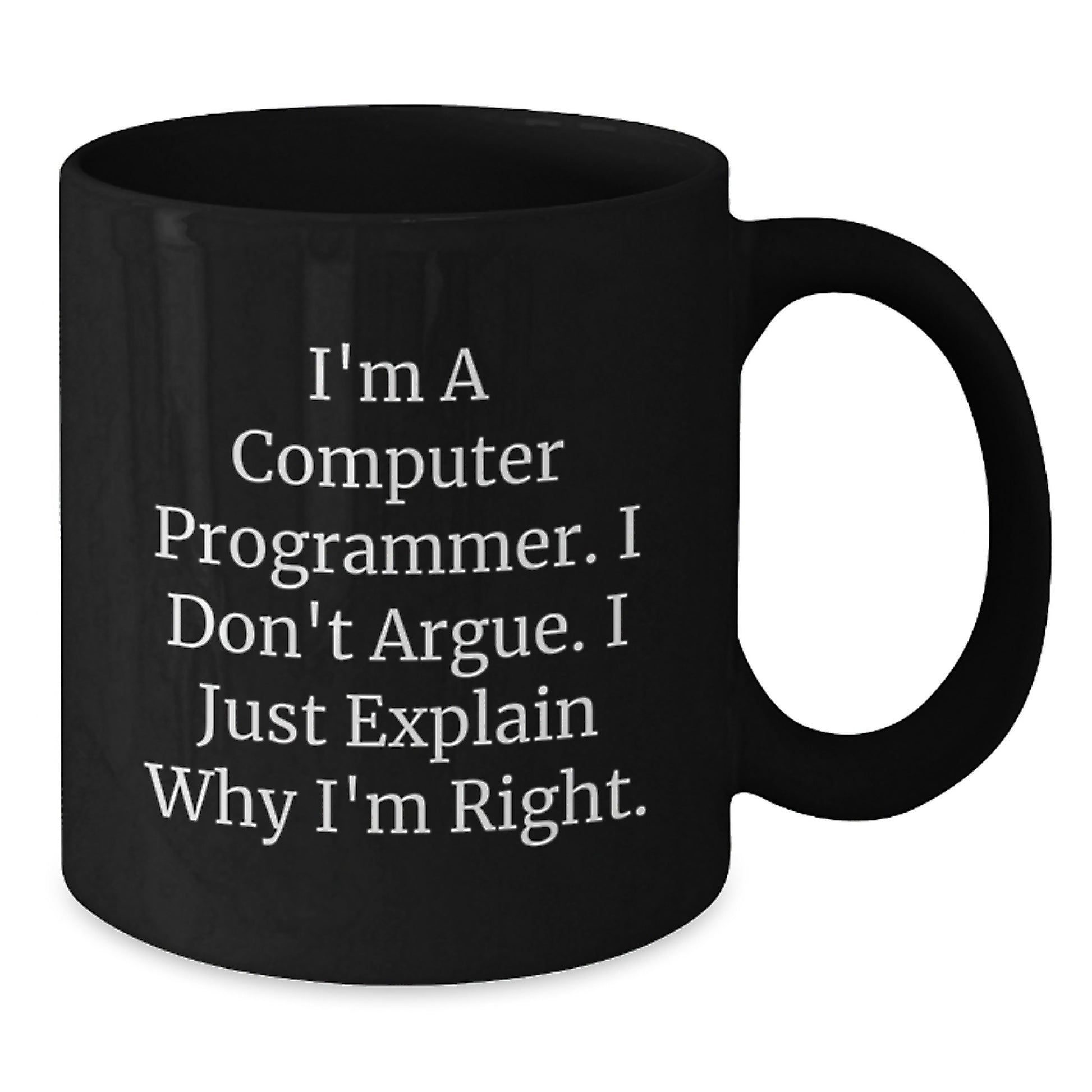 Funny Quotes for Computer Programmers, Black Coffee Mug, Graduation Unique Gifts from Friends to Computer Programmer Men - Additional