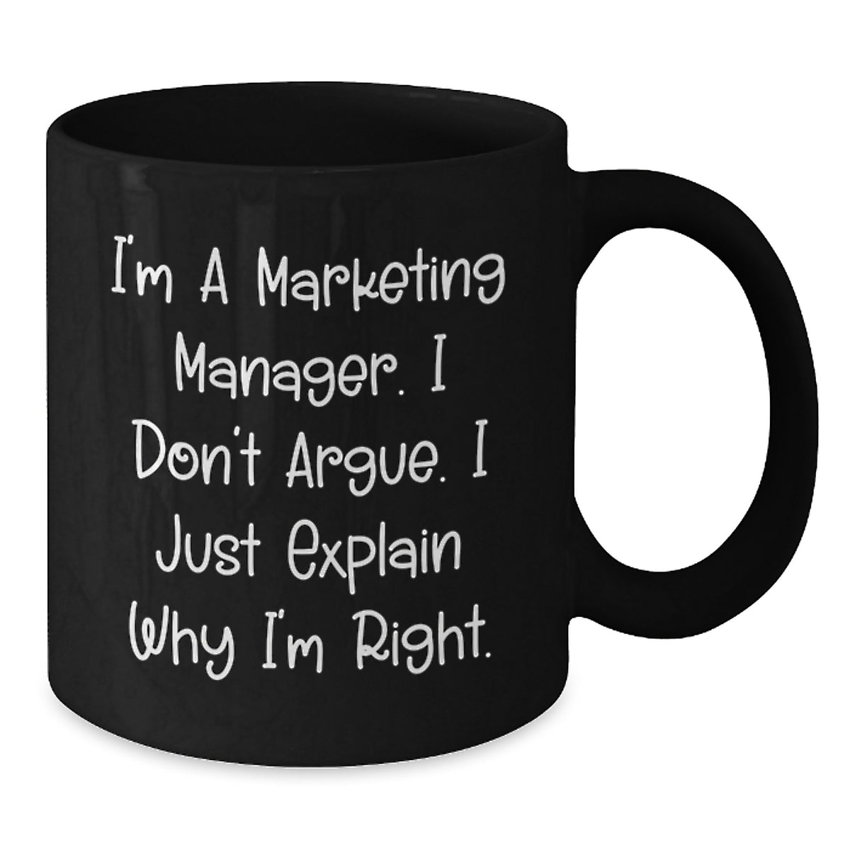 Marketing Manager Gift For Him - A Witty Keepsake Coffee Mug - Additional