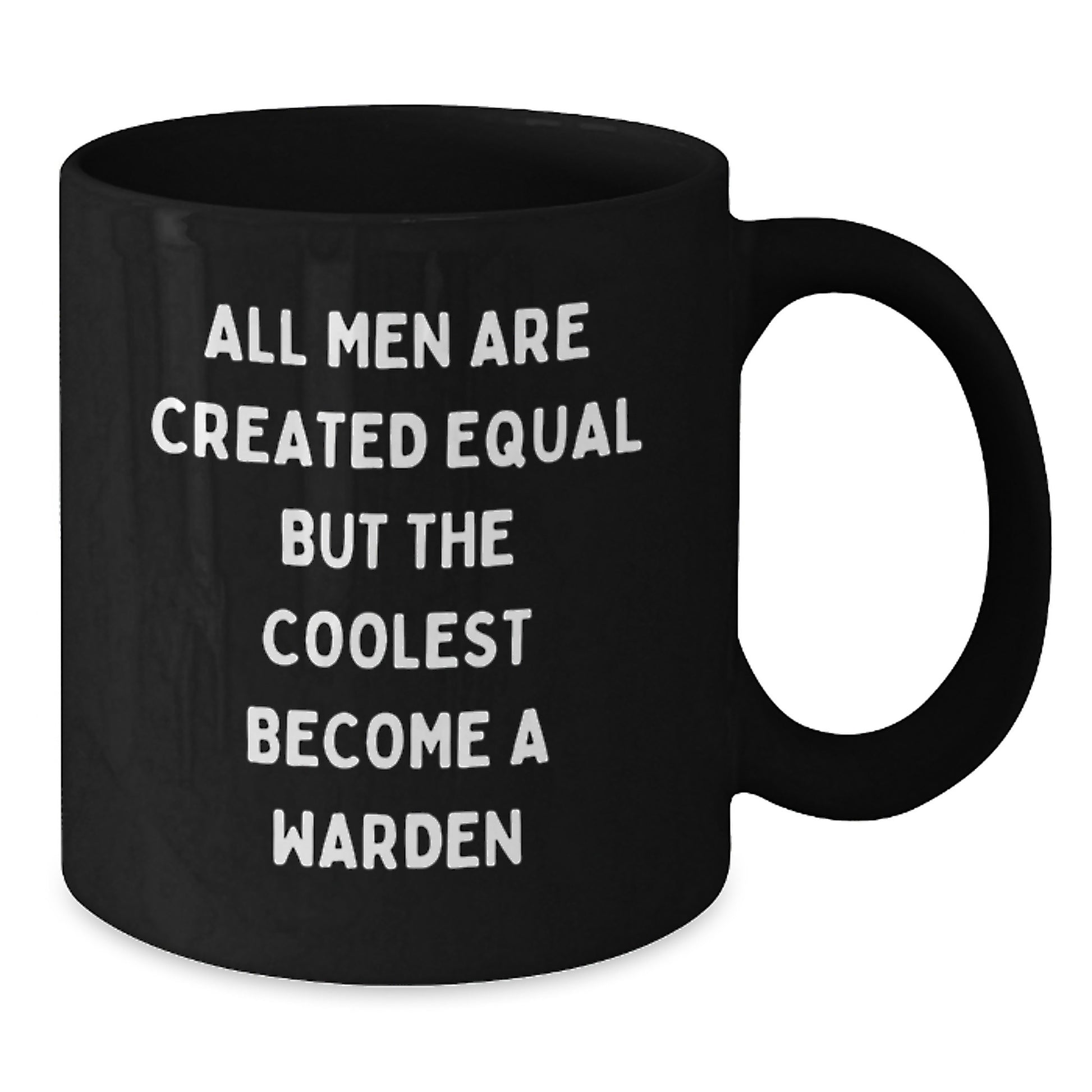 Funny Warden Gifts for Men, Black Coffee Mug, Birthday Unique Gifts from Friends - Additional