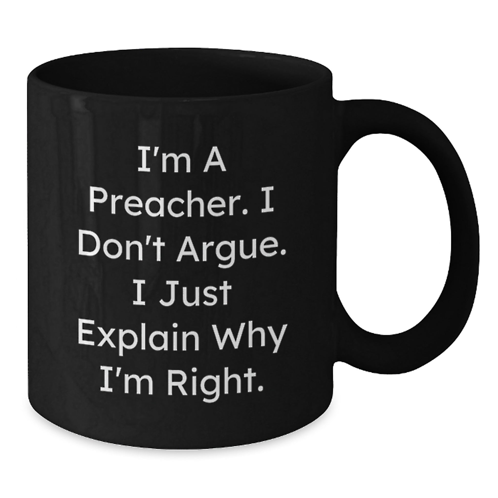 Preacher Coffee Mug Funny Gift for Preacher from Family Friends, Inspirational Graduation Unique Mug for Men Women - Additional