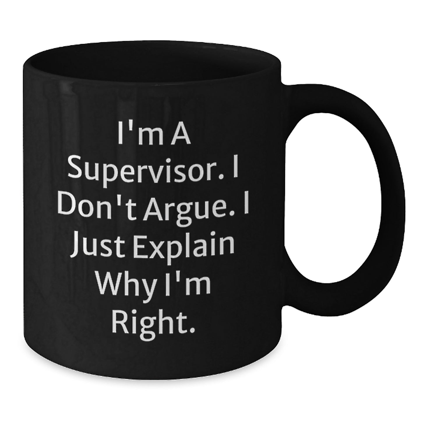 Funny Supervisor Black Coffee Mugs Gifts from Friends for Supervisor Graduation Unique Gifts - Additional