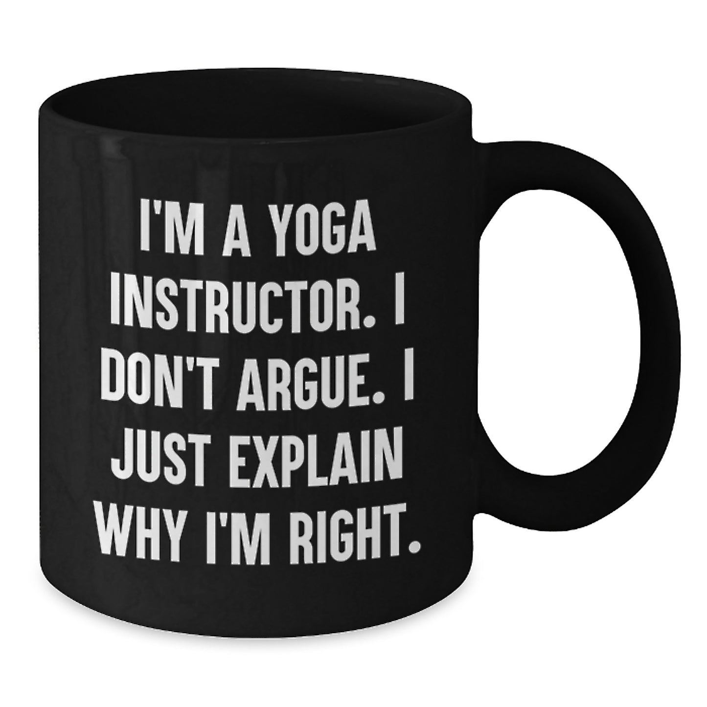Funny Yoga Instructor Gifts for Yoga Instructor from Friends and Family - I'm A Yoga Instructor Mug for Coffee Lover - Additional