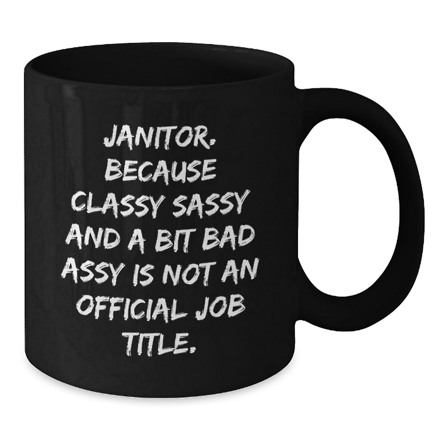Funny Janitor Gifts for Men, Unique Black Coffee Mugs for Janitor Friends, Christmas Unique Gifts from Men to Janitor - Additional