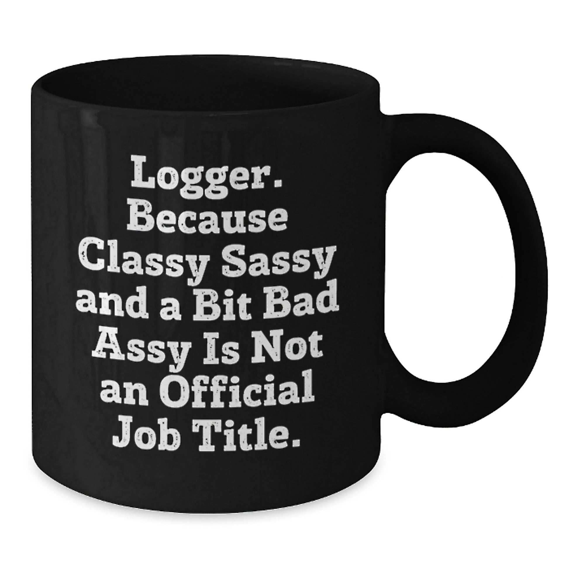 Logger Keepsake Black Coffee Mug for Him Birthday Gift Boldly Styled - Additional
