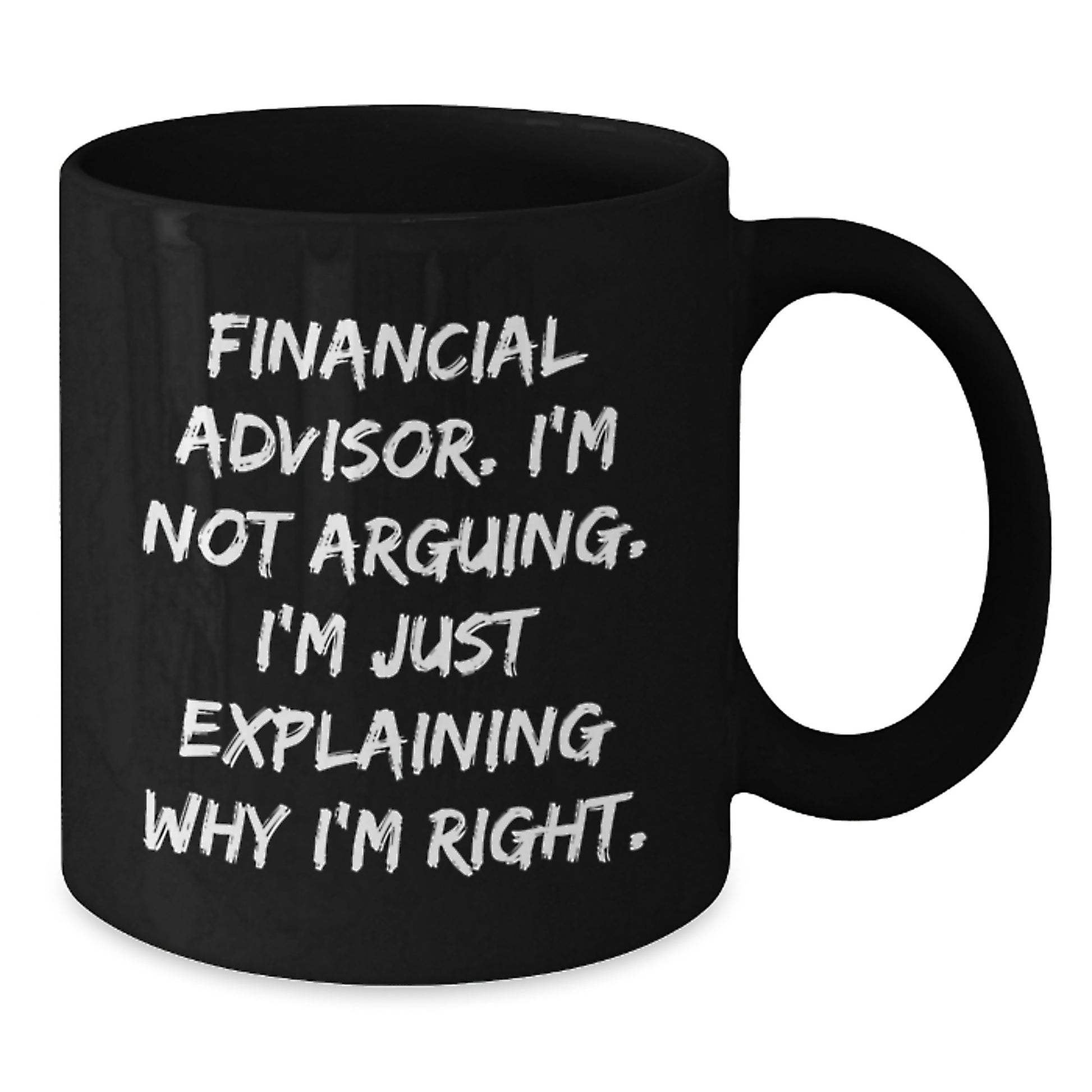 Funny Financial Advisor Gifts from Men to Colleagues, Black Coffee Mugs with Inspirational Quote, Christmas Unique for Financial Advisor Friends - Additional