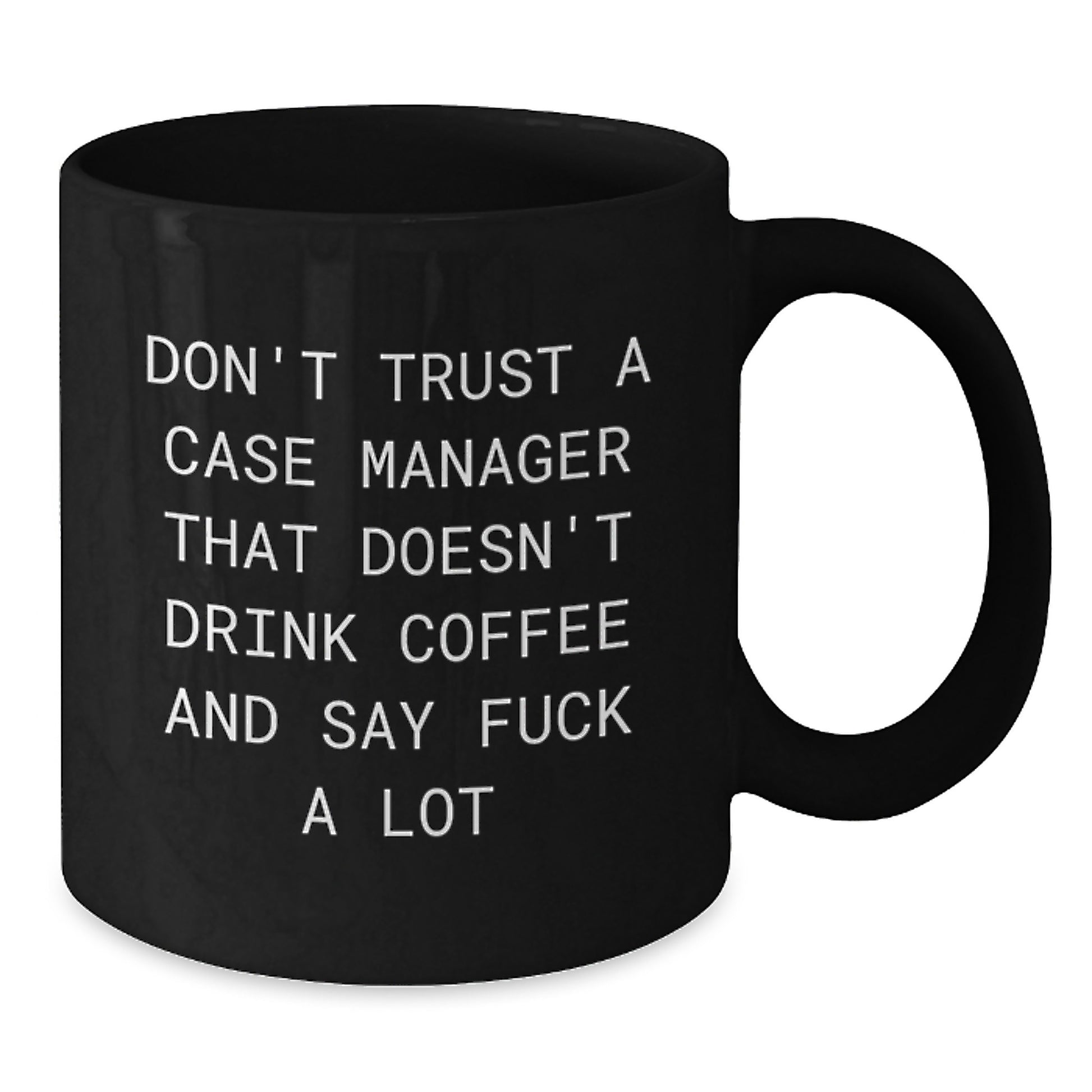 Case Manager Gifts, Funny Quotes, Black Coffee Mugs for Graduation, Gifts from Friends, Gifts for Case Managers - Additional