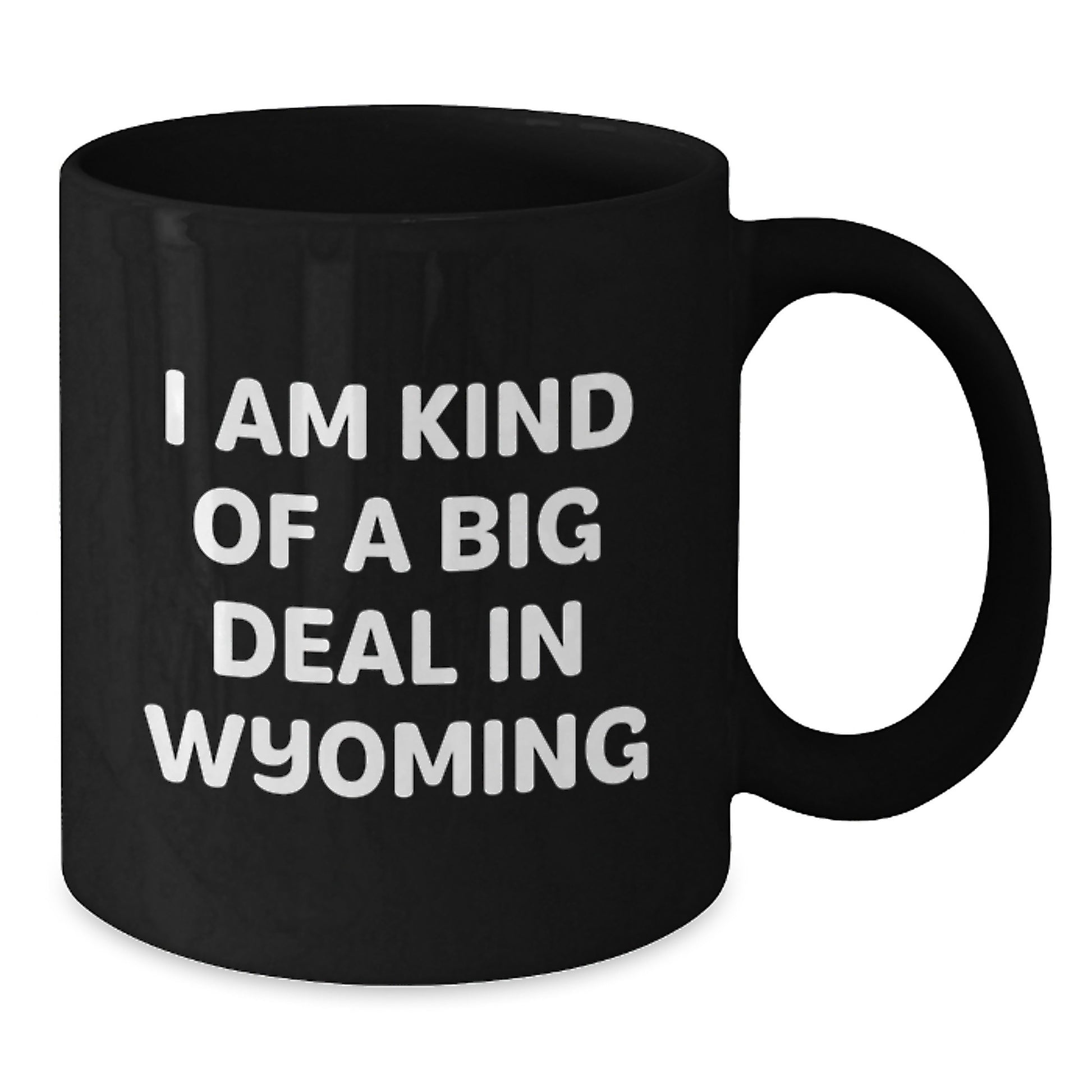 Funny Wyoming Mugs for Dad - Gifts from Friends and Family, Father's Day Unique Gifts, Black Coffee Mug, Wyoming Gifts, 'I Am Kind Of A Prime Selection In Wyoming' - Additional