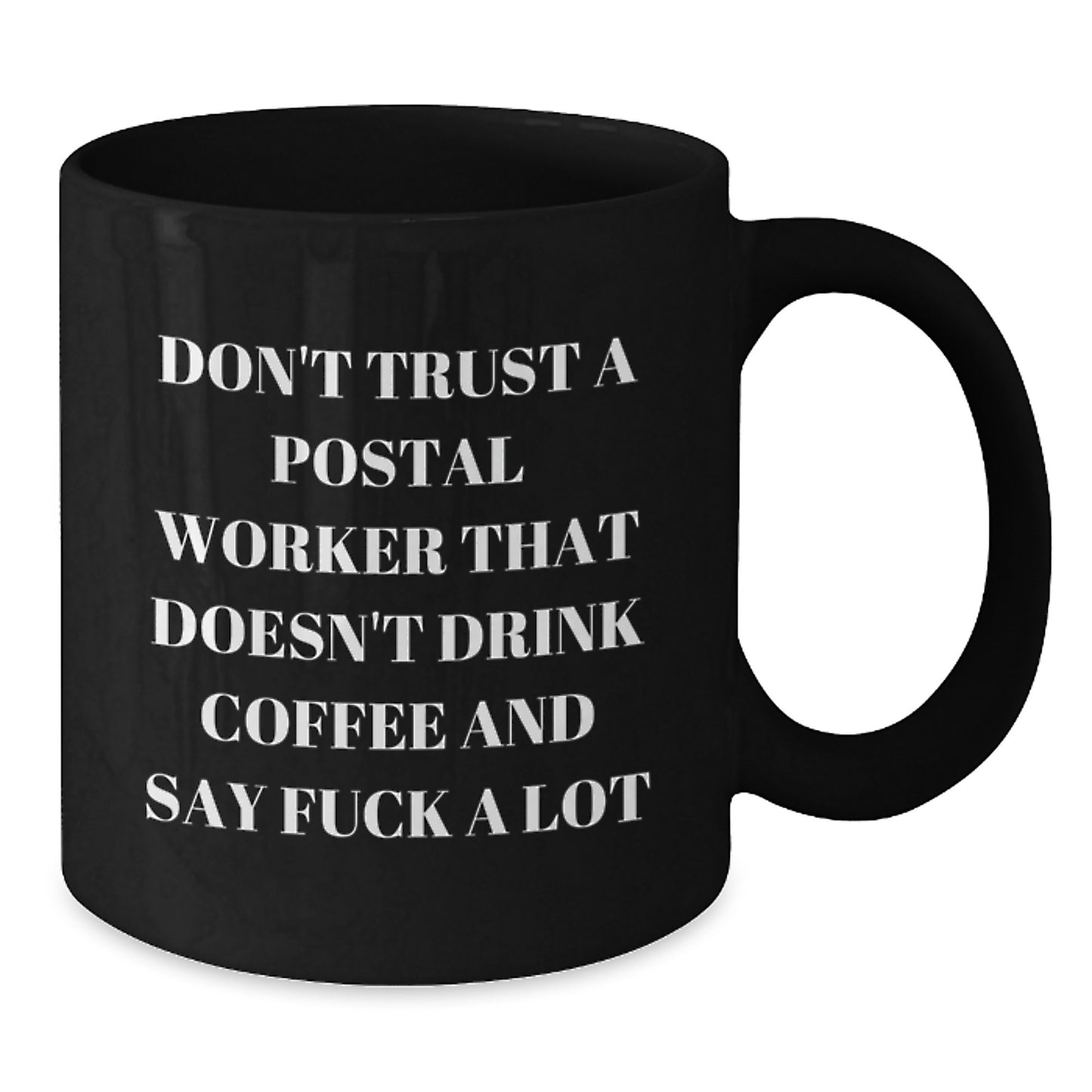 Funny Postman Mug Gifts for Men, Unique Black Coffee Mugs for Postal Worker Friends, Graduation Unique Gifts from Family - Additional