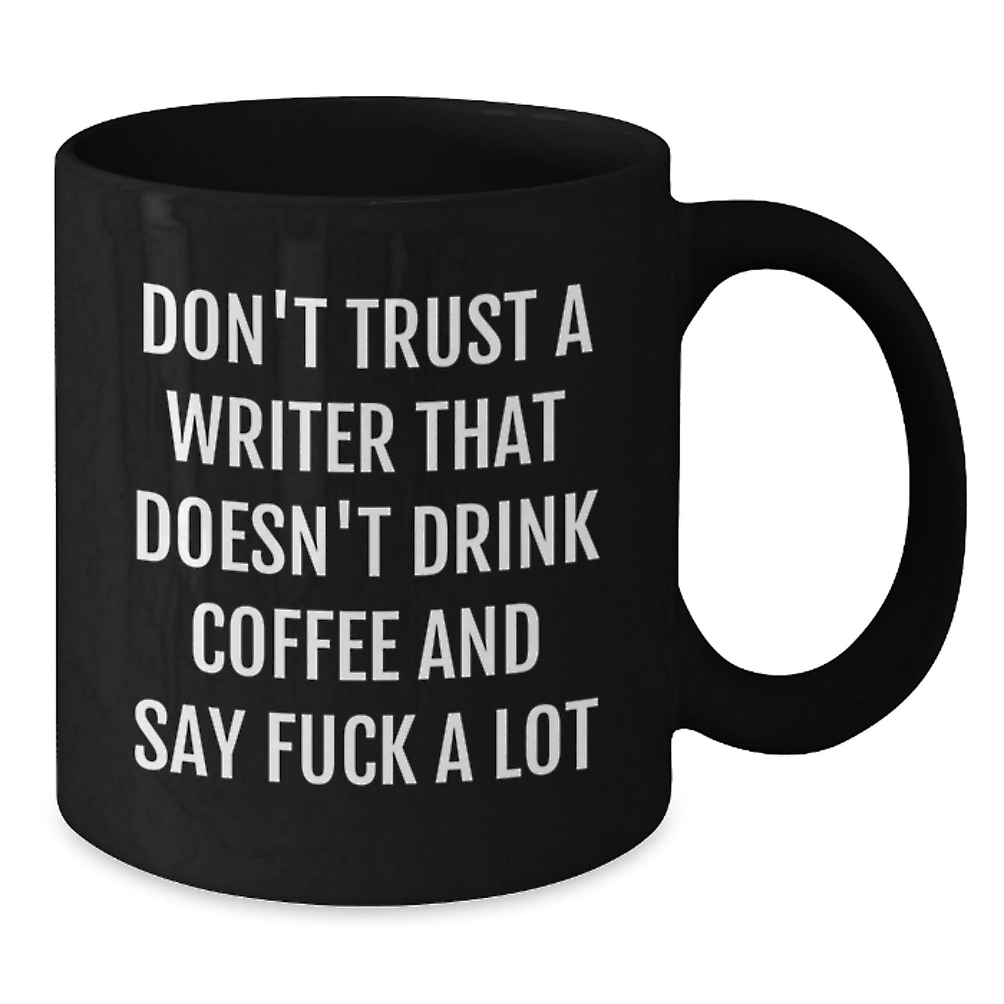 Funny Writer Gifts from Friends for Writer Men, Black Coffee Mug with Cute Quote, Graduation Unique Gifts - Additional