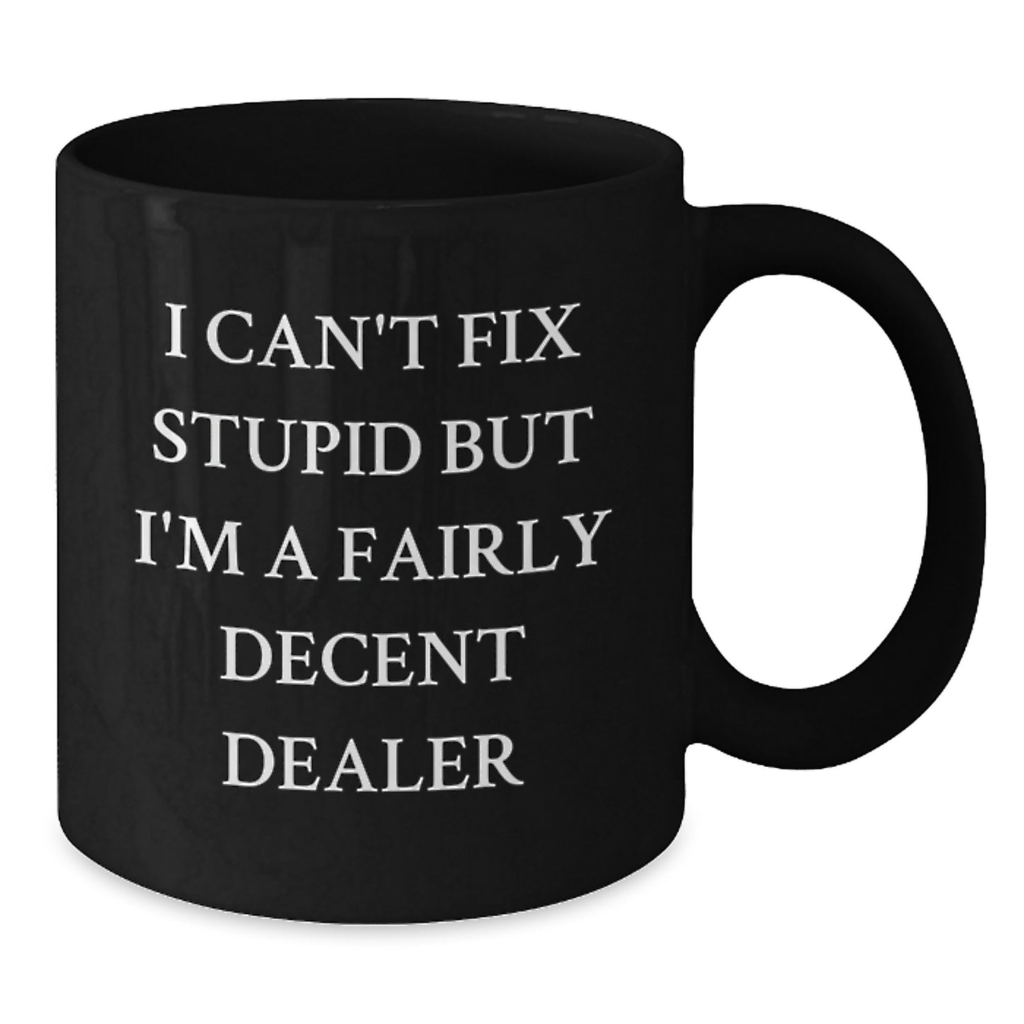 Dealer Keepsake Black Coffee Mug for Him Birthday Gift Ceramic 11oz - Additional