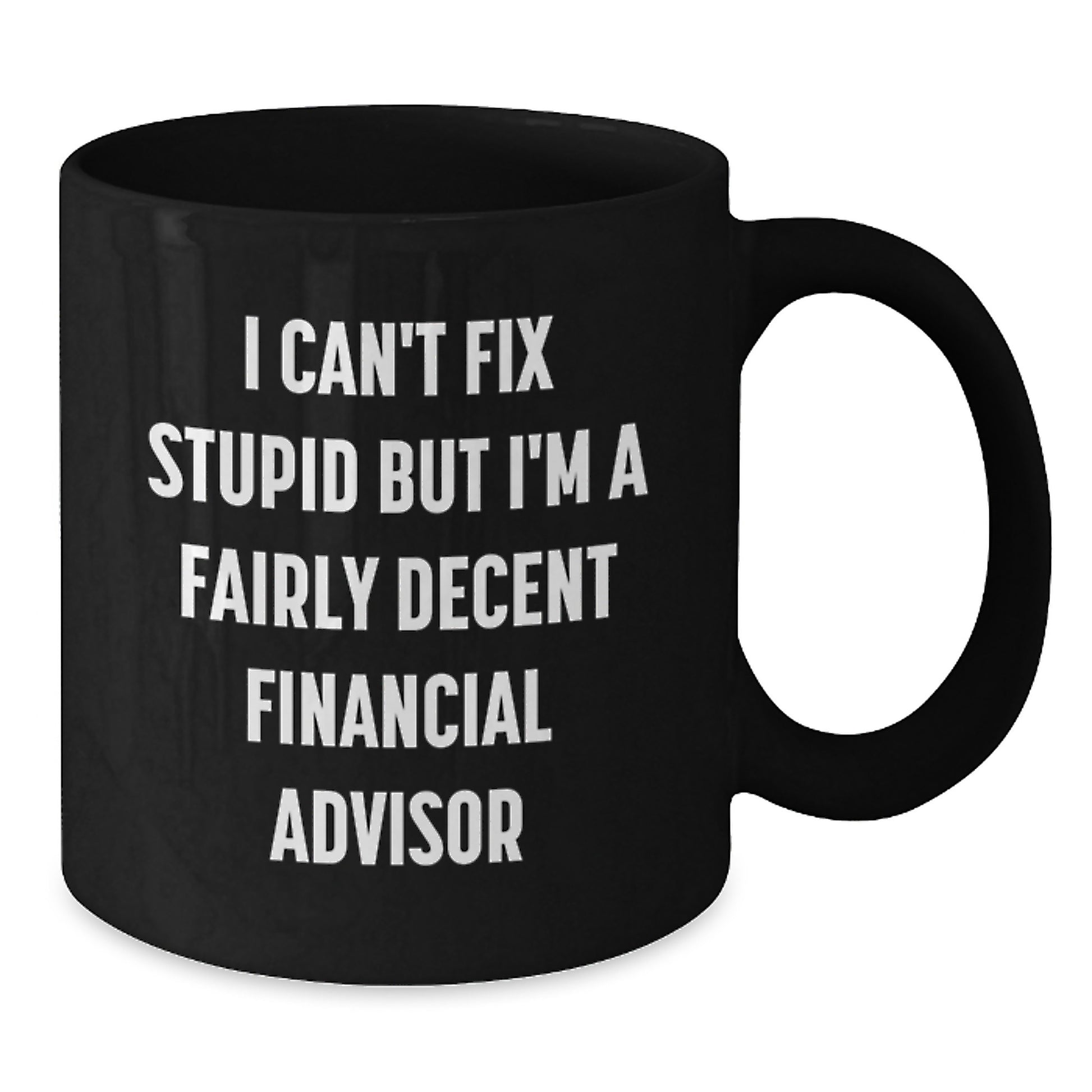 Financial Advisor Keepsake Black Coffee Mug for Him Birthday Gift - Additional