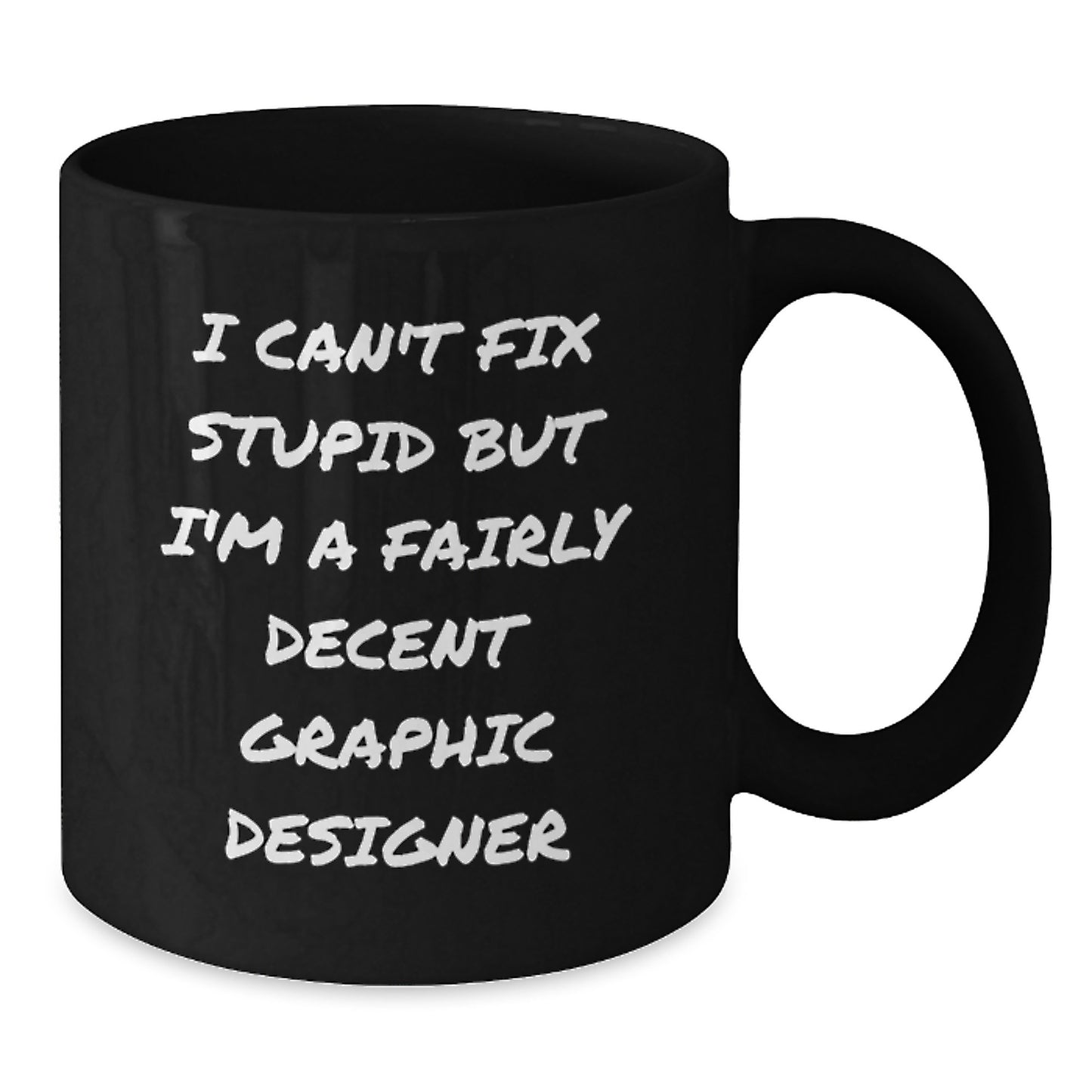 Graphic Designer Keepsake Black Coffee Mug Birthday Gift for Him - Additional