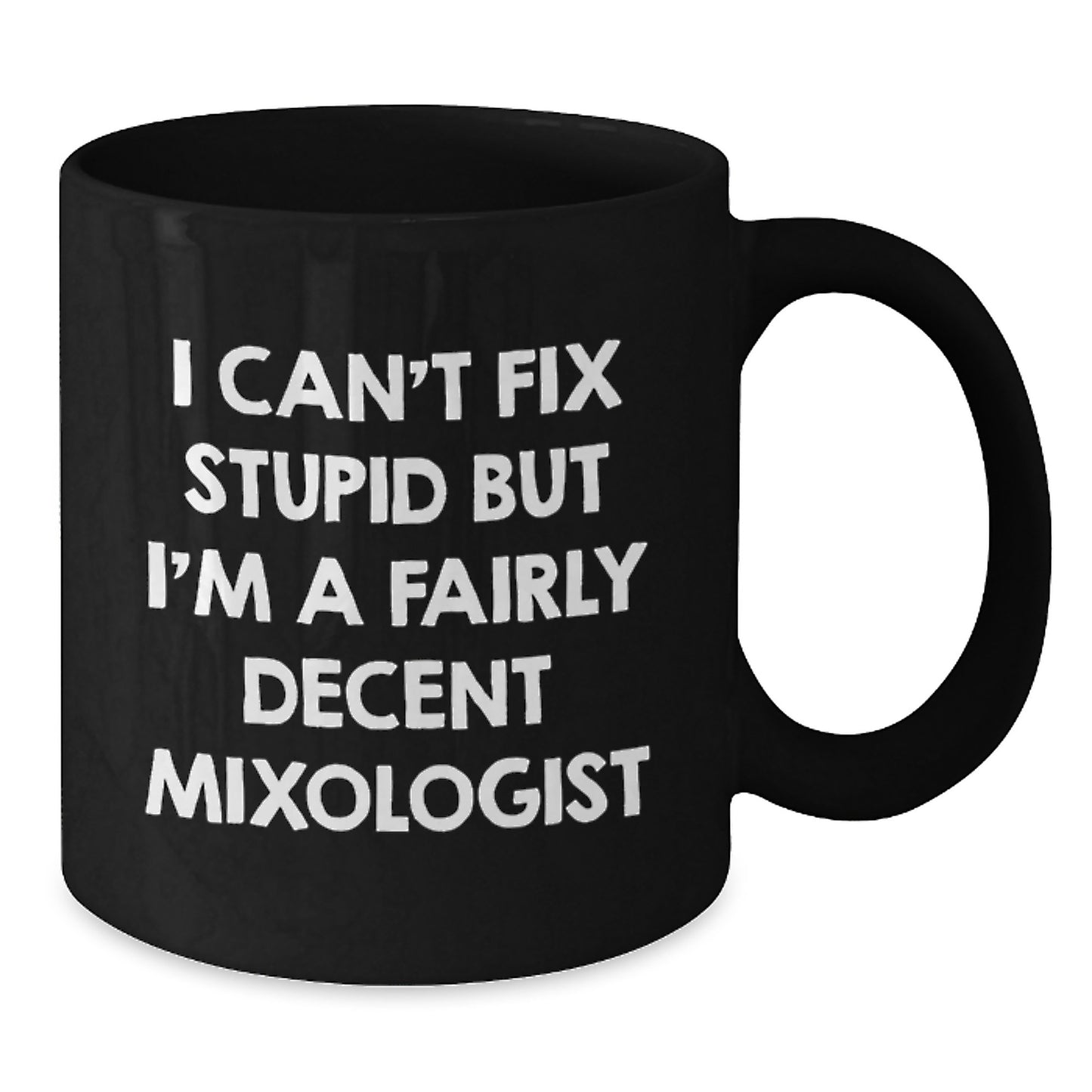 Funny Mixologist Gifts from Friends for Mixologist Men Unique Black Coffee Mug for Graduation - Additional