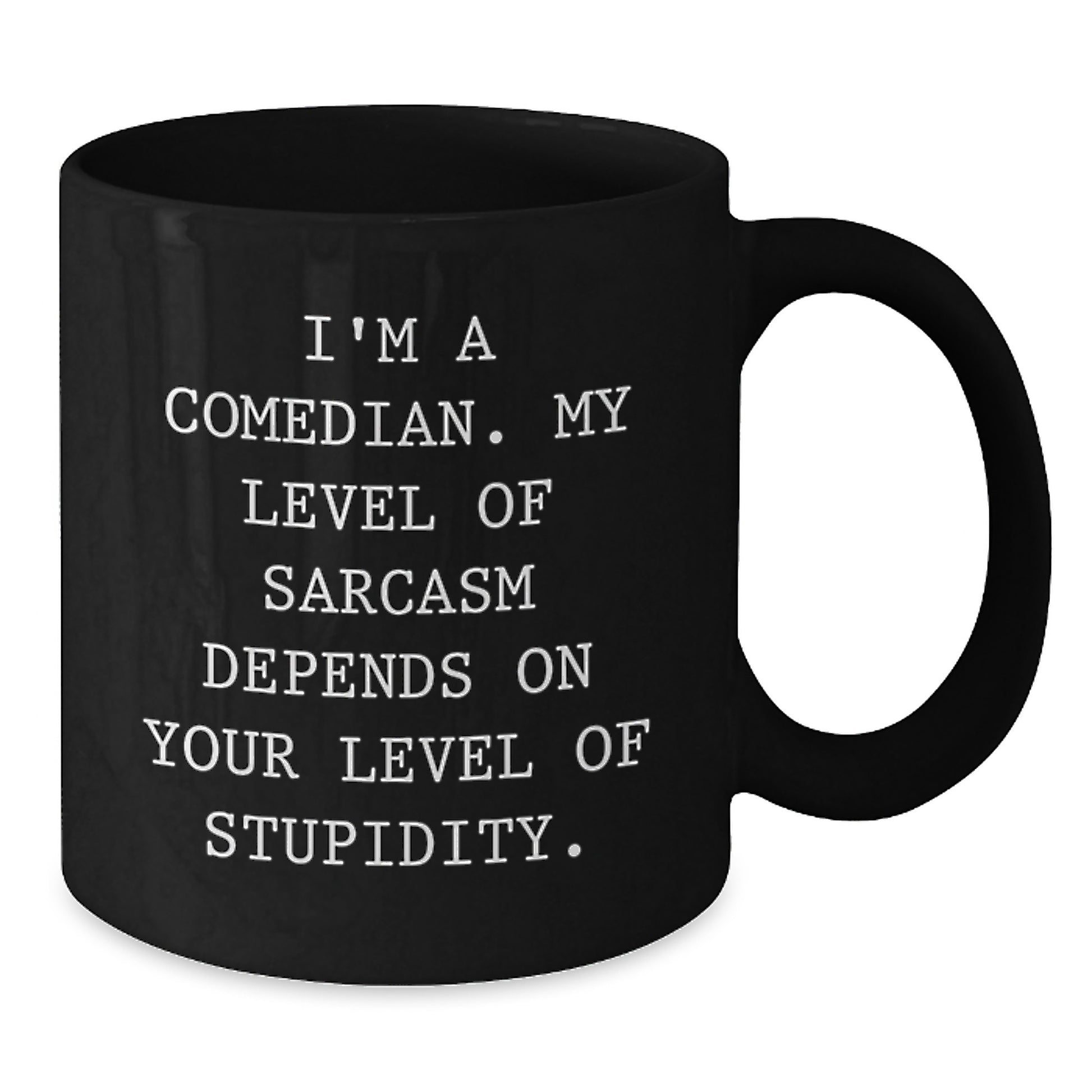 Funny Comedian Gifts from Friends to Men, Black Coffee Mug for Graduation Unique Gifts - Additional