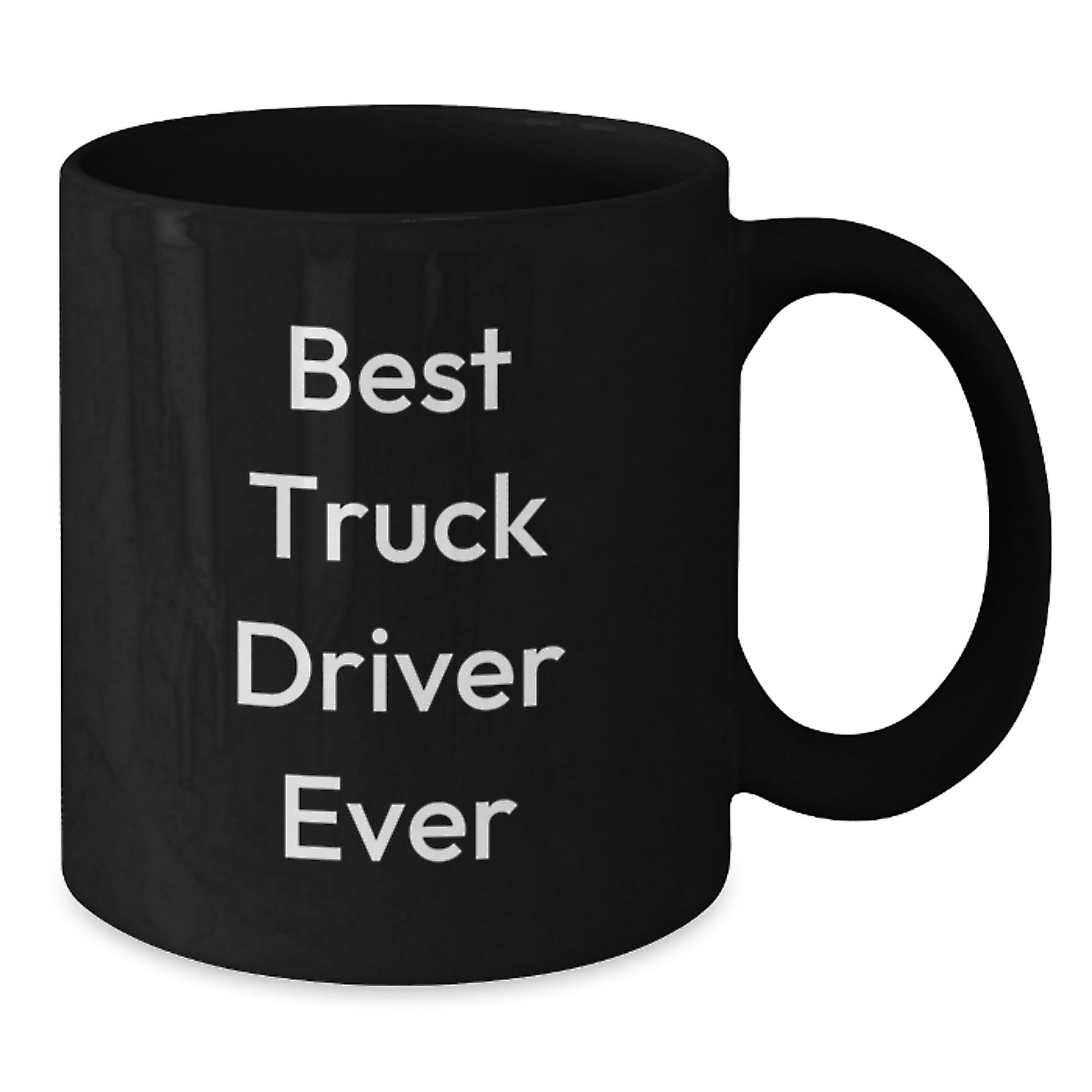 Funny Gifts for Truck Driver Friends from Family - Best Truck Driver Ever Black Coffee Mug - Additional