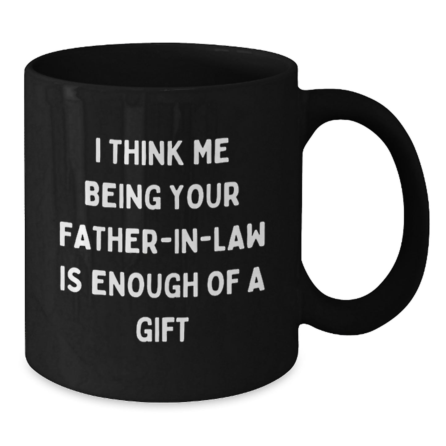Funny Father-in-law Gifts from Men to Father-in-law for Graduation Unique Gifts Black Coffee Mugs - Additional