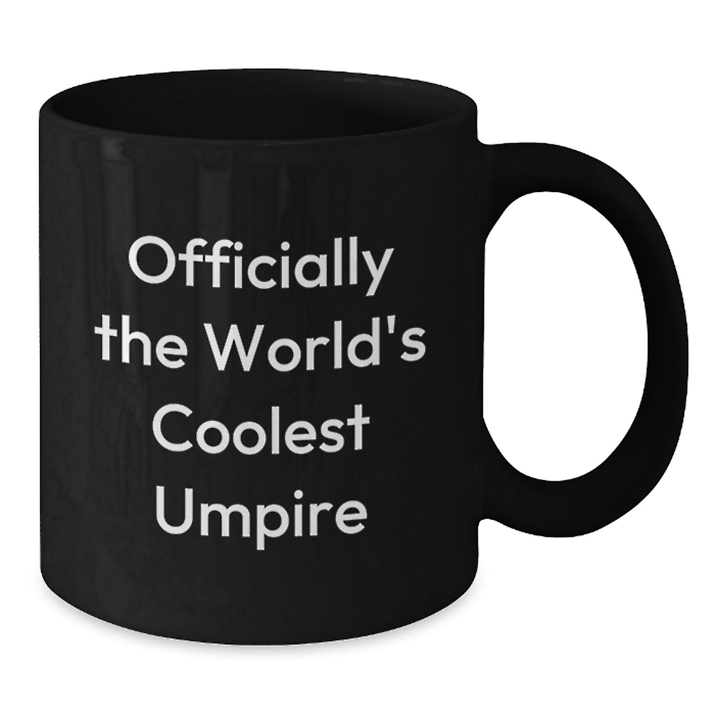 Umpire Black Coffee Mug for Him World's Coolest Umpire Graduation Gift - Additional