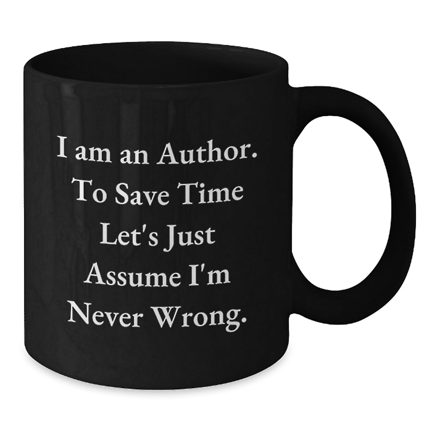 Author Keepsake Black Coffee Mug for Him Graduation Gift - Additional