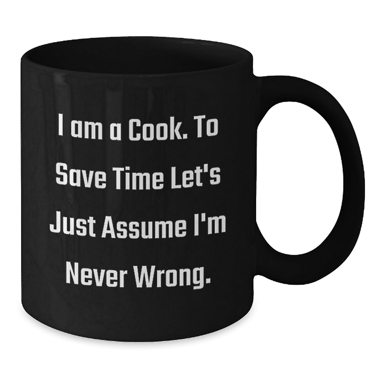 Cook Keepsake Black Coffee Mug for Him Birthday Gift - Additional