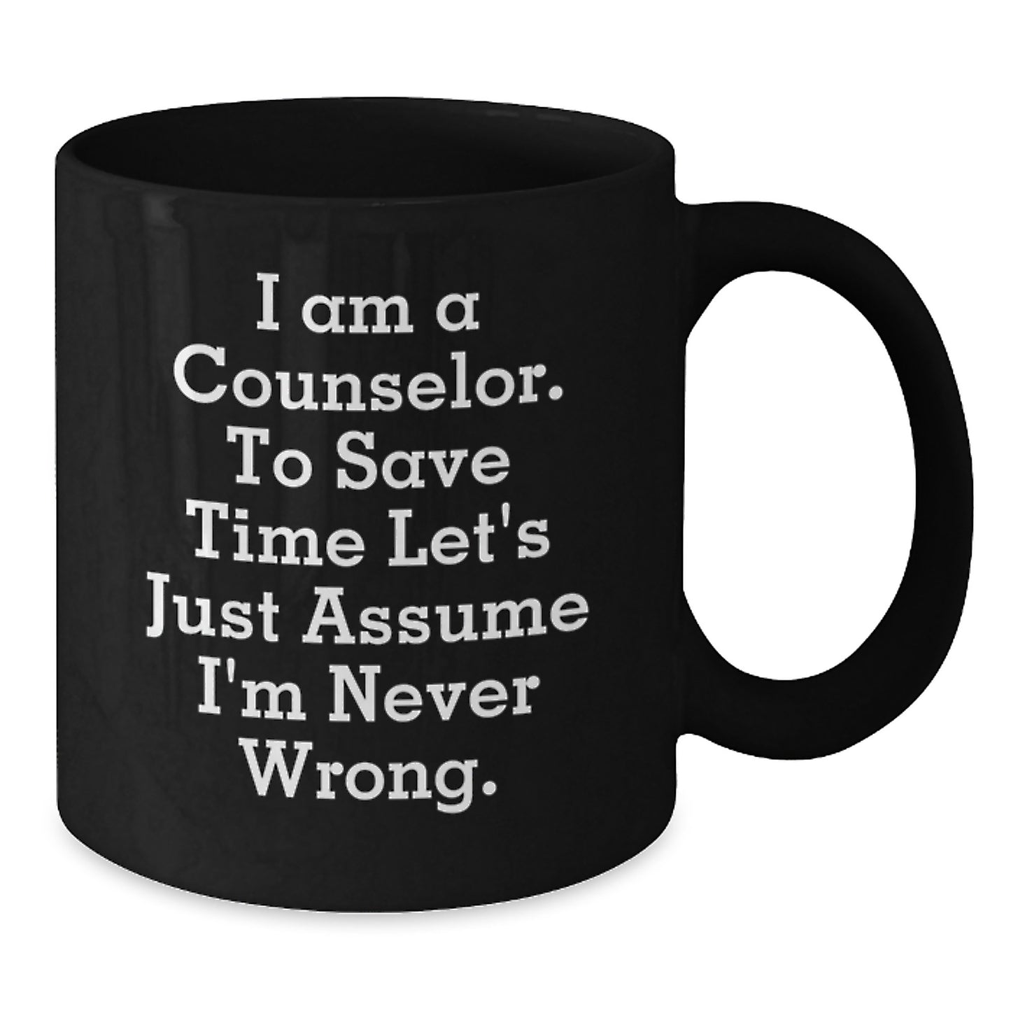 Counselor Keepsake Premium Black Coffee Mug for Him Birthday Gift - Additional