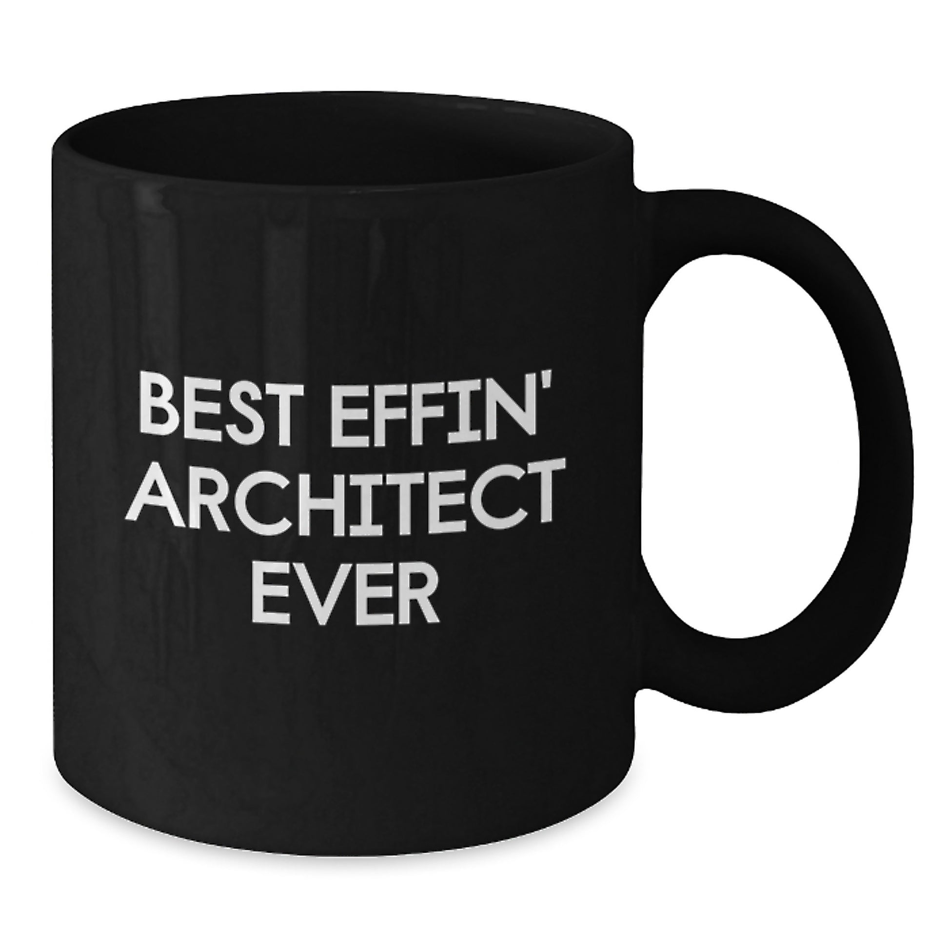Funny Architect Gifts for Men, Best Effin' Architect Ever, Black Coffee Mugs for Christmas Unique Gifts from Friends to Family - Additional