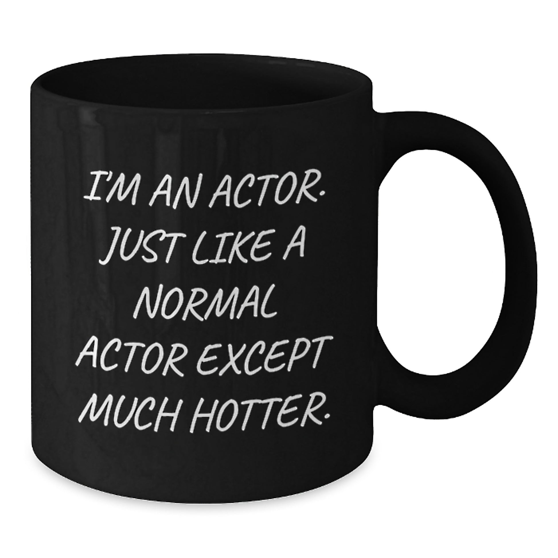 Funny Actor Gifts from Men to Women for Actor Friends, Mother's Day Unique Gifts, Black Coffee Mug - Additional